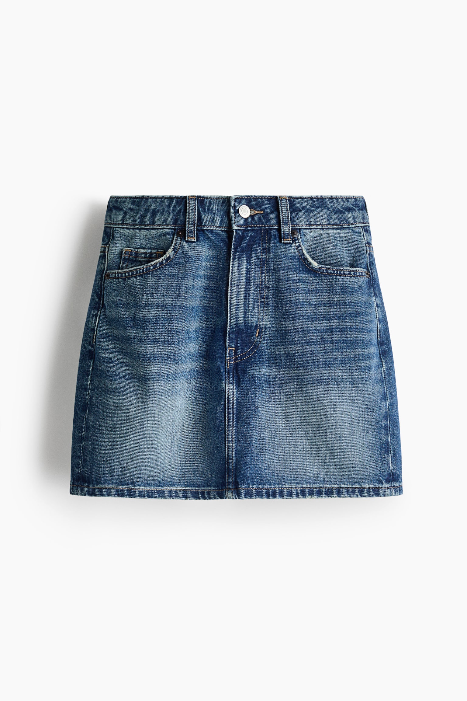 Minissaia em ganga - Azul denim - 1