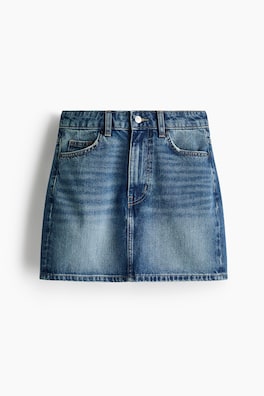 Minikjol i denim