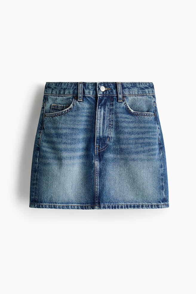 Minijupe en denim - Bleu denim - 1