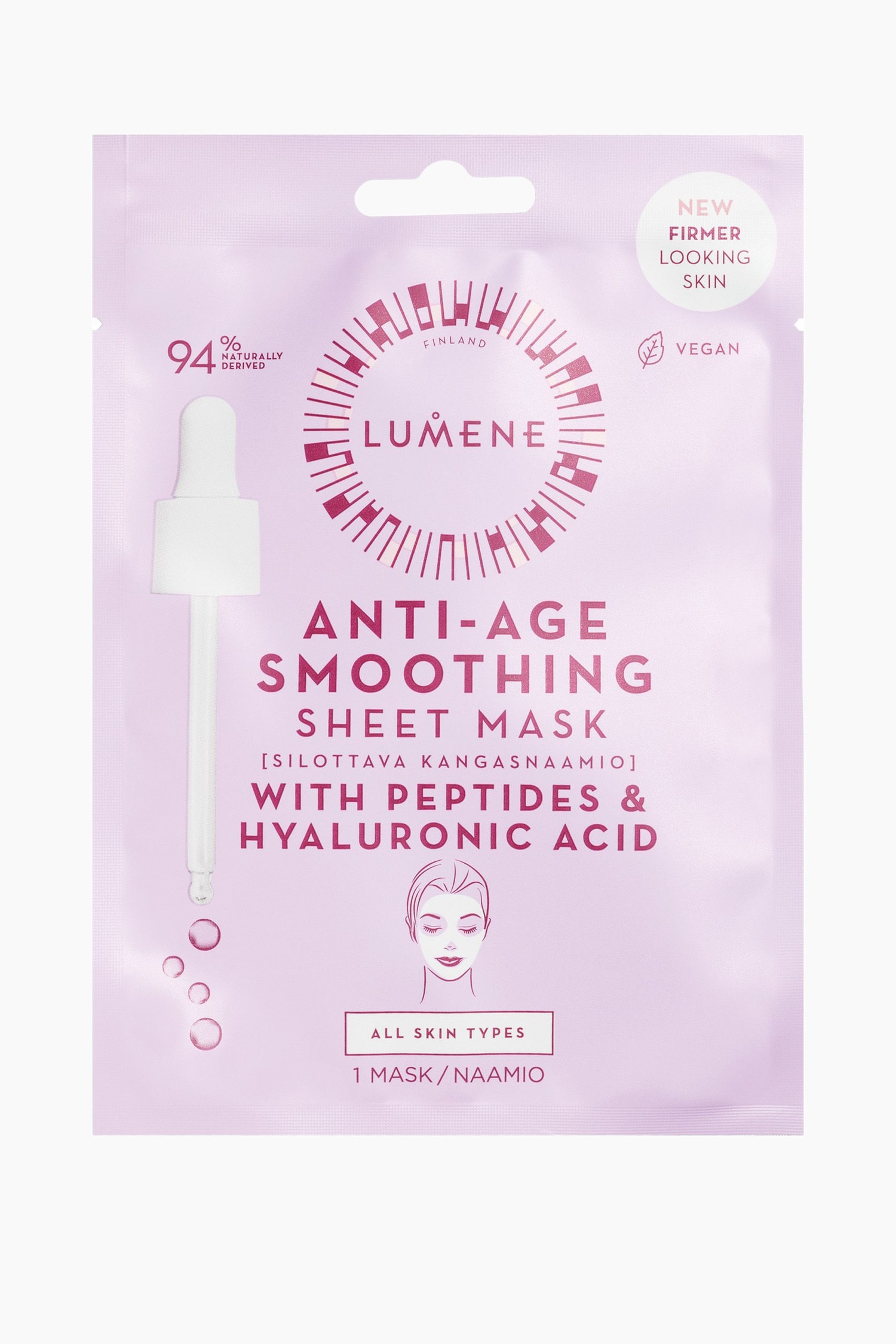 Lumene - Anti-age Smoothing Sheet Mask - Cleansing