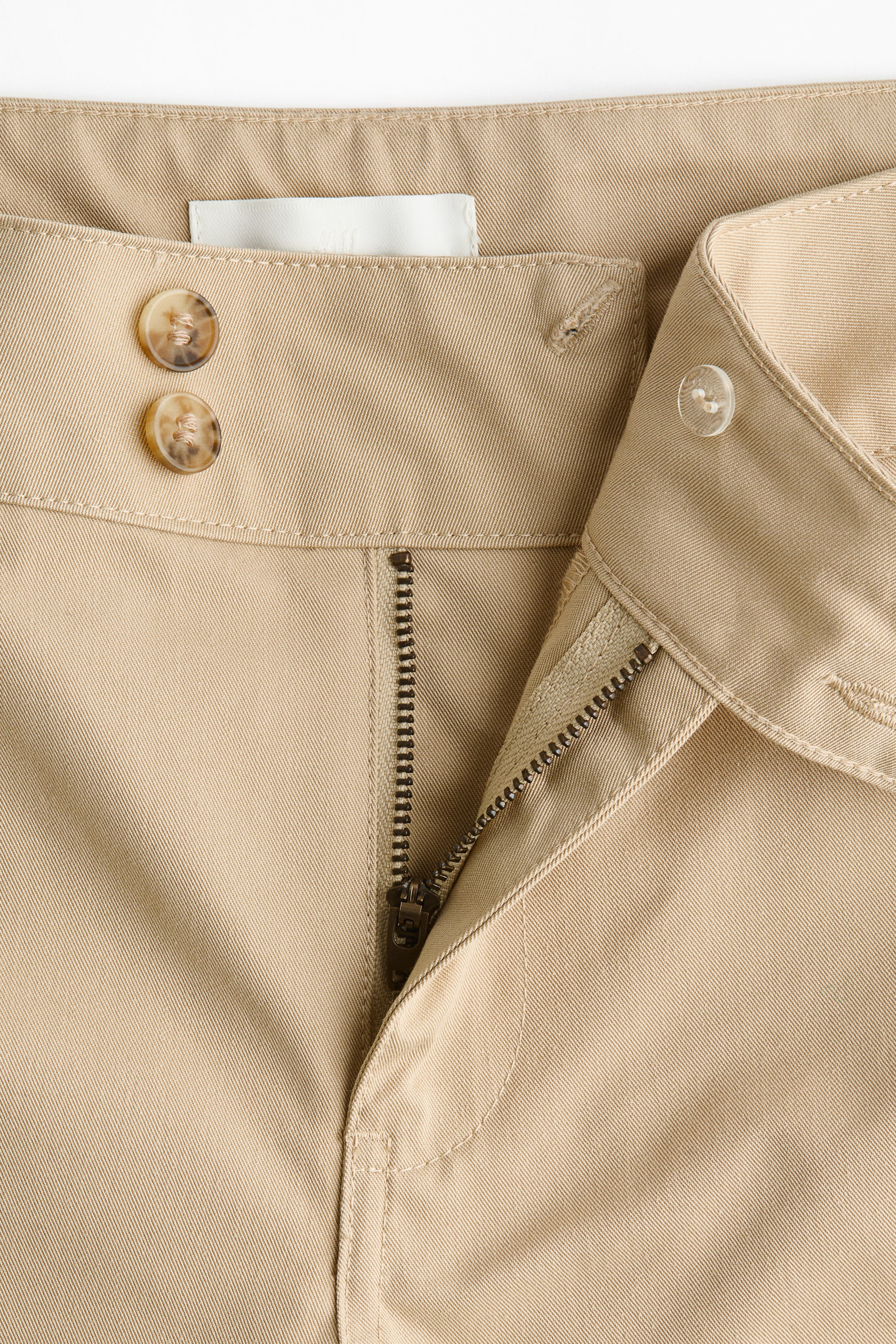 이미지 확대 보기: 트윌 플레어 팬츠 - 베이지 - 여성 | H&M KR 7