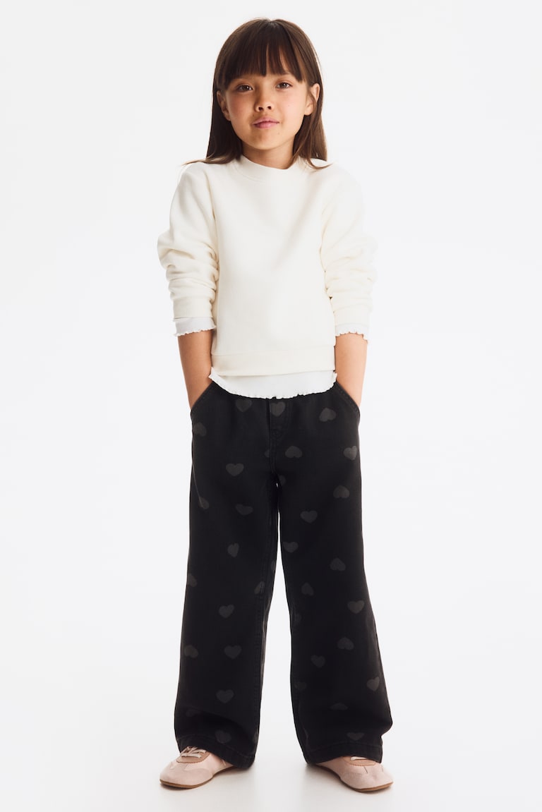 Wide Leg Loose Fit Jeans