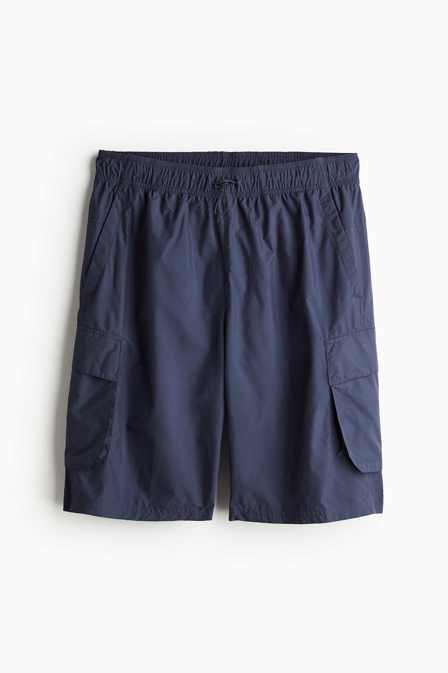 Long cargo sports shorts - Steel blue - 1