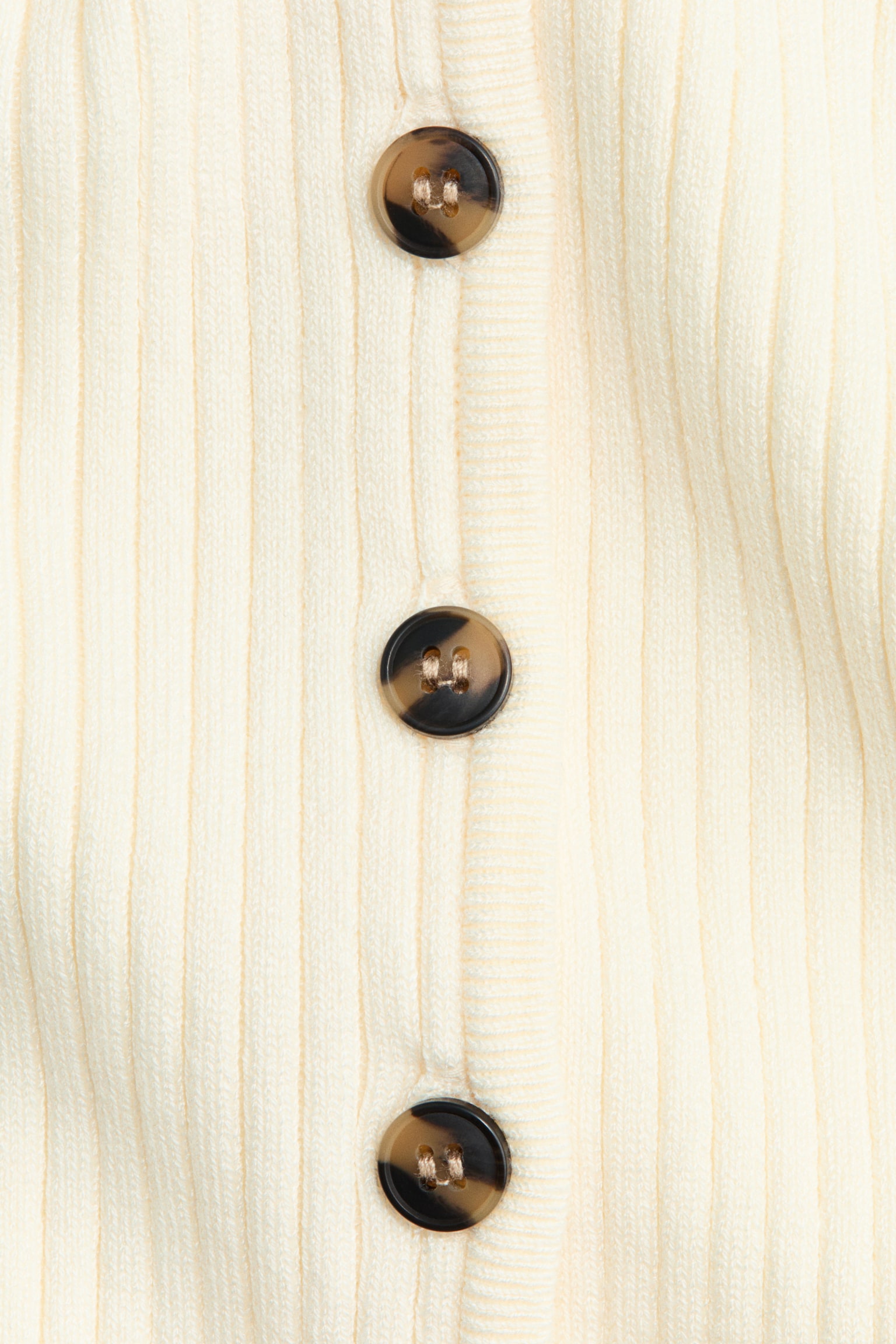 Short-sleeved cardigan - Cream - 5