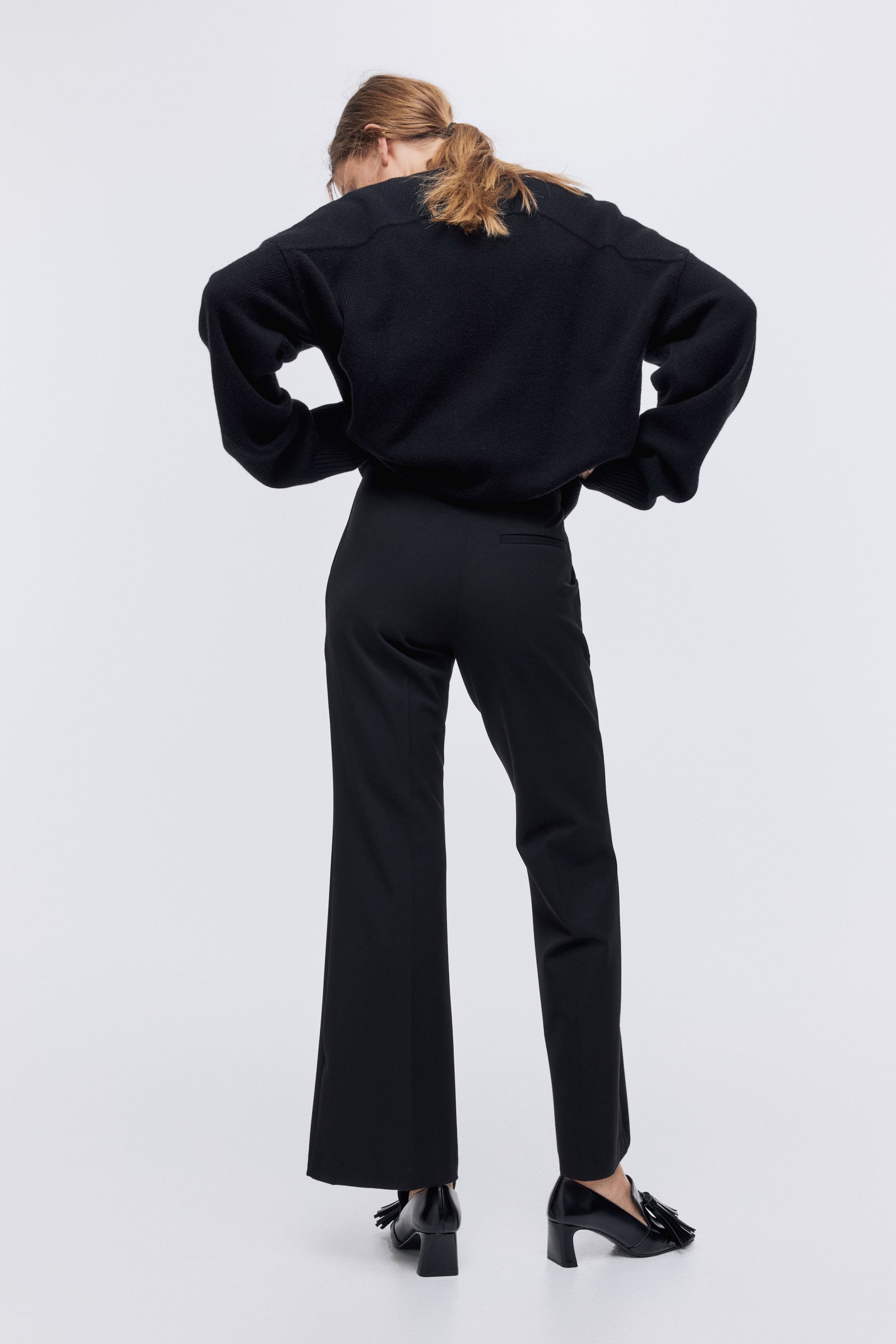 Agrandir l'image: Pantalon évasé - Noir - FEMME | H&M FR 4