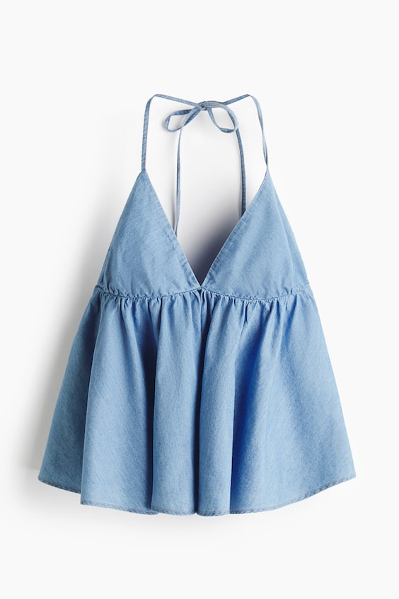Женские джинсы H&M Denim Halterneck Top
