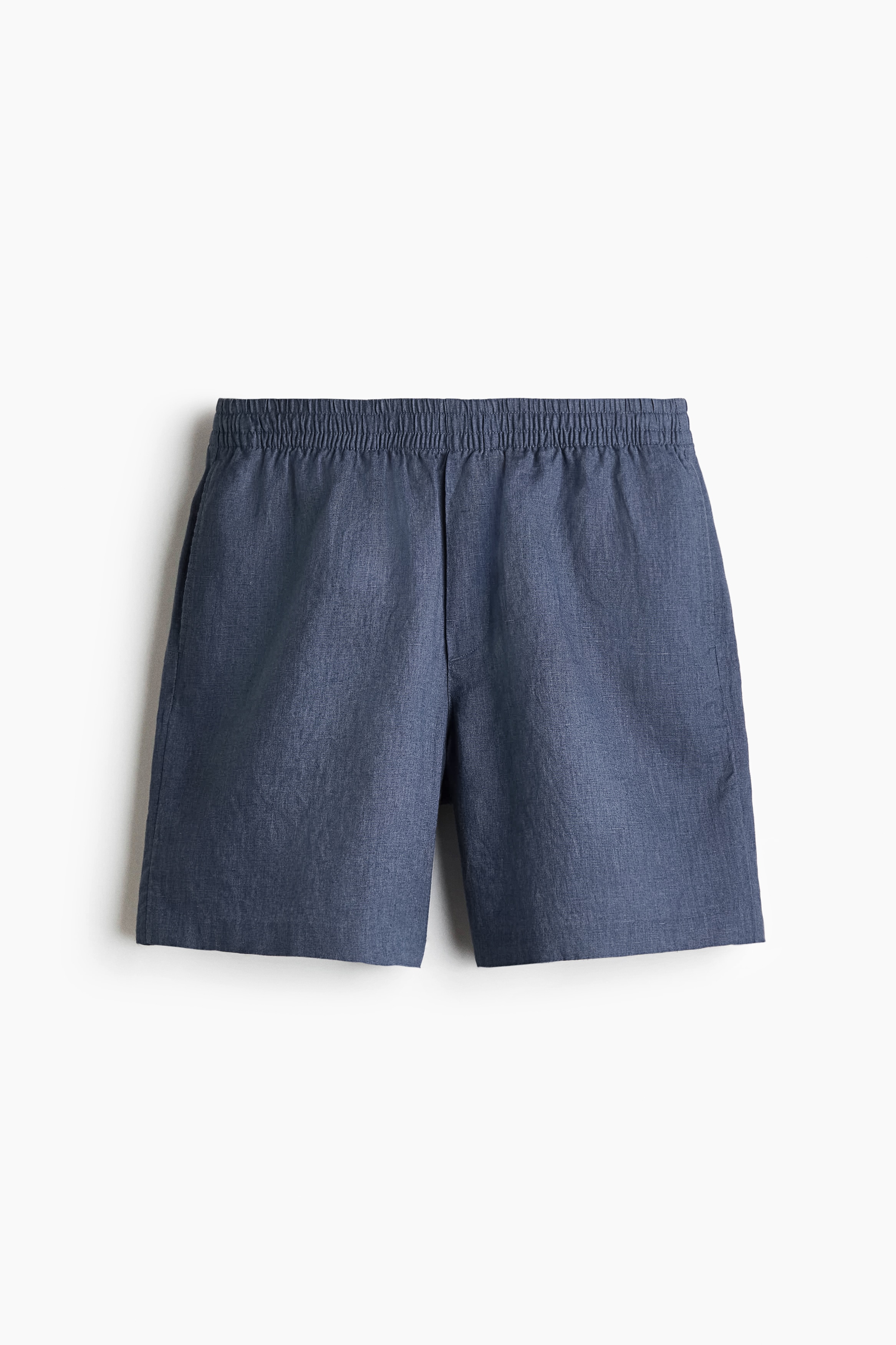 Relaxed-Fit Linen Shorts - Dark dusty blue/Black/White/Light beige