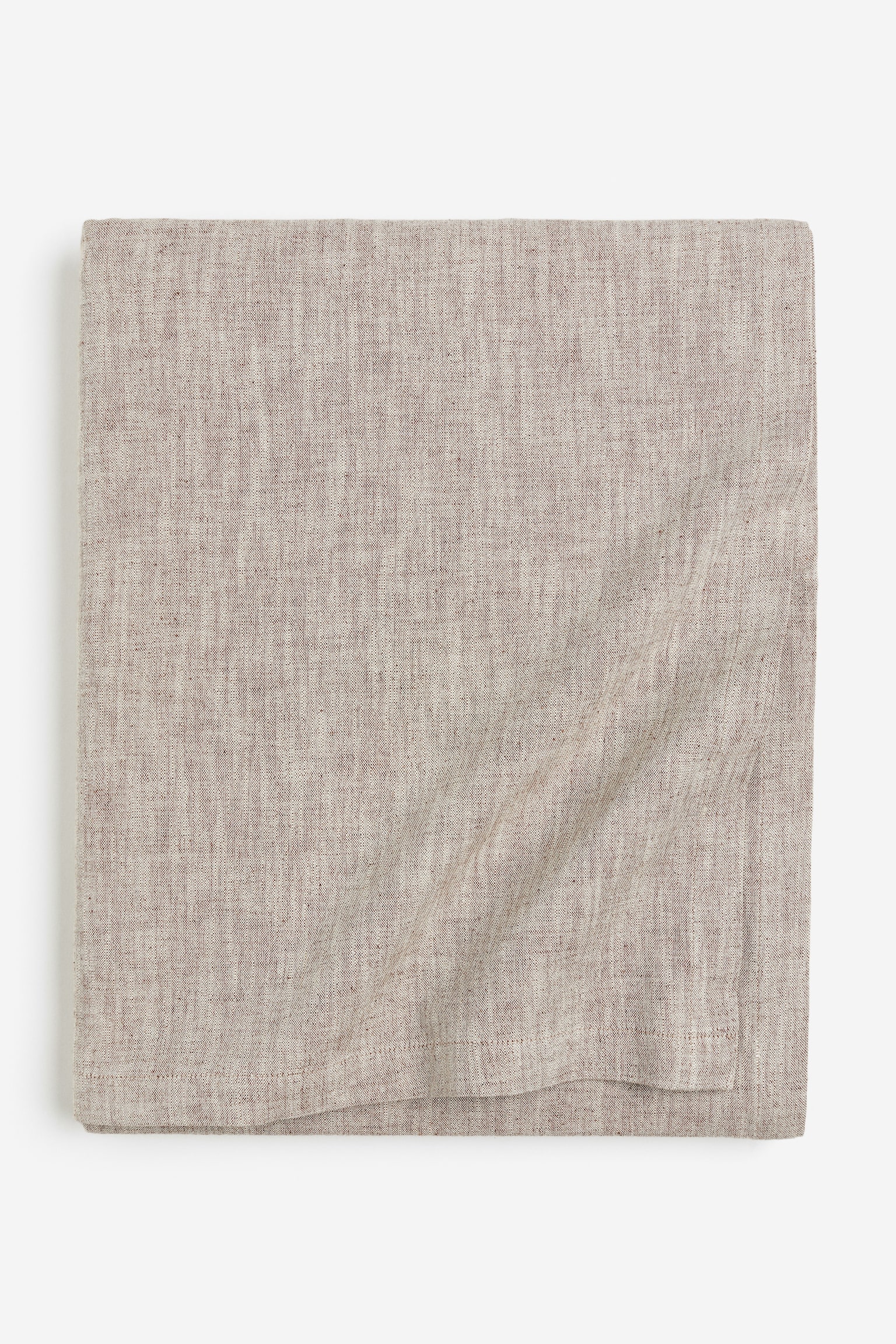 Cotton-blend tablecloth - Beige marl/Light beige/Grey marl - 1