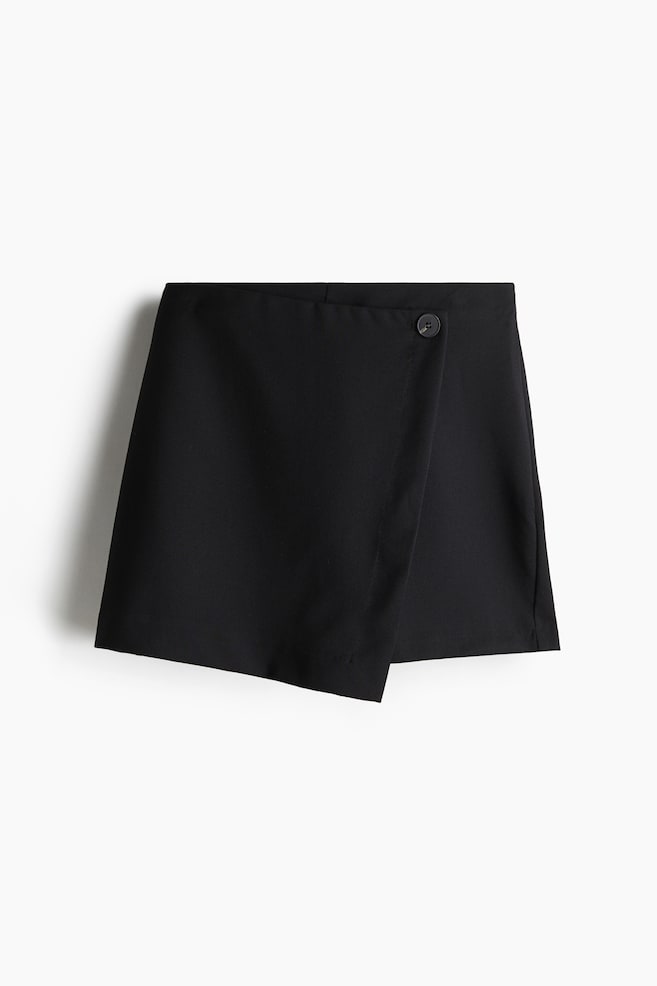Slå om-skorts - Sort/Beige/Mørkerød - 1