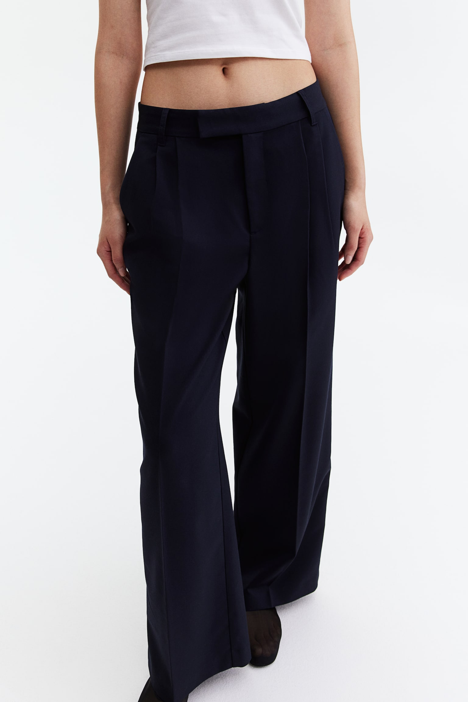 Tailored trousers - Navy blue/Black/Grey marl/Greige/Light grey marl/Black/Pinstriped/Light greige - 6