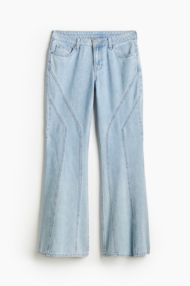 Flared Low Jeans - Blu denim chiaro - 2