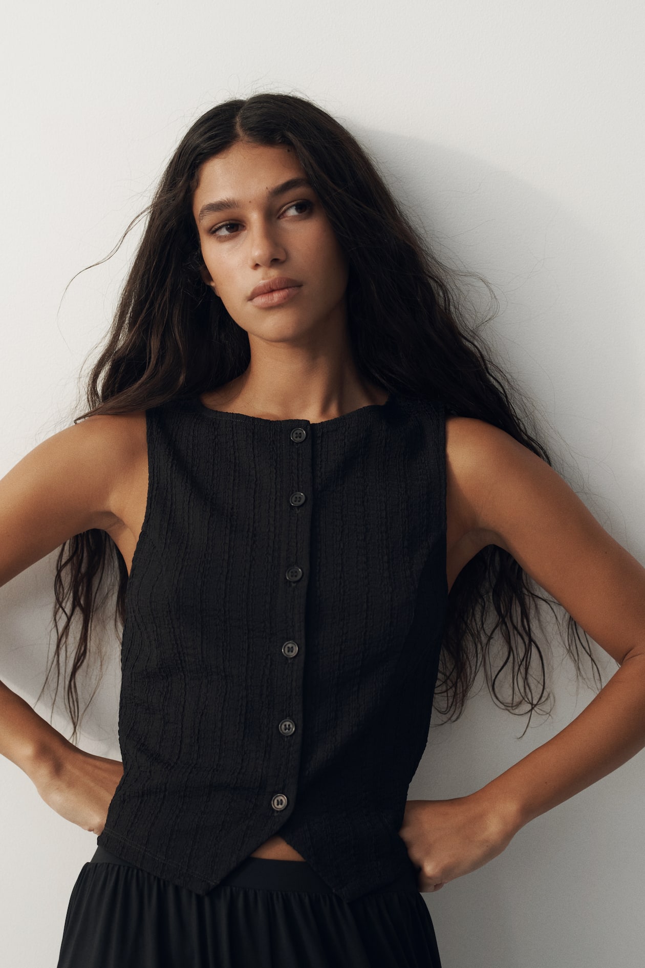 Textured Jersey Vest - image 5