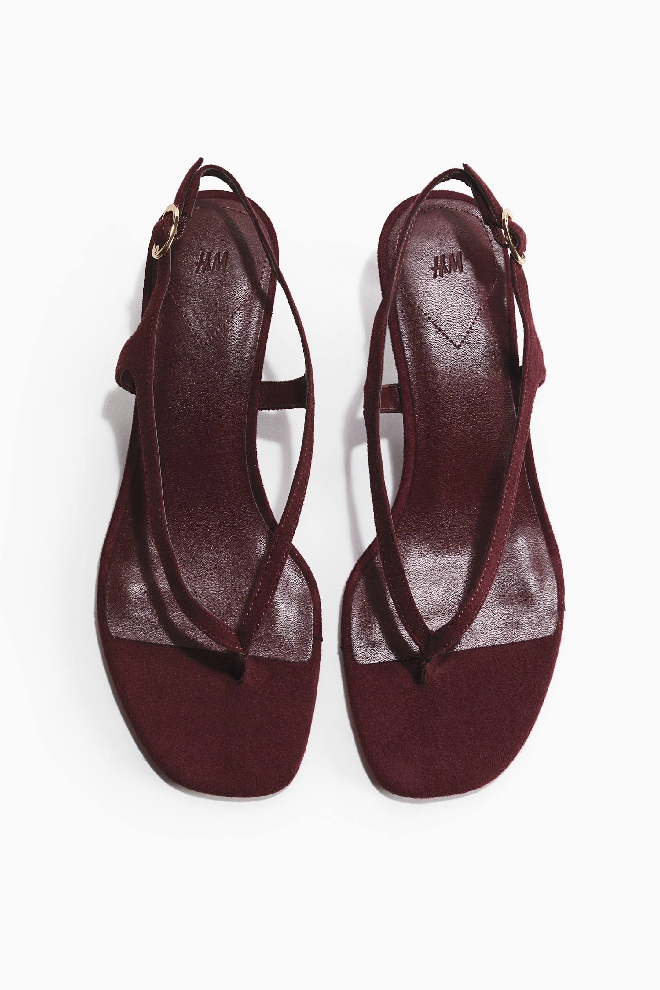 Kitten-Heeled Sandals