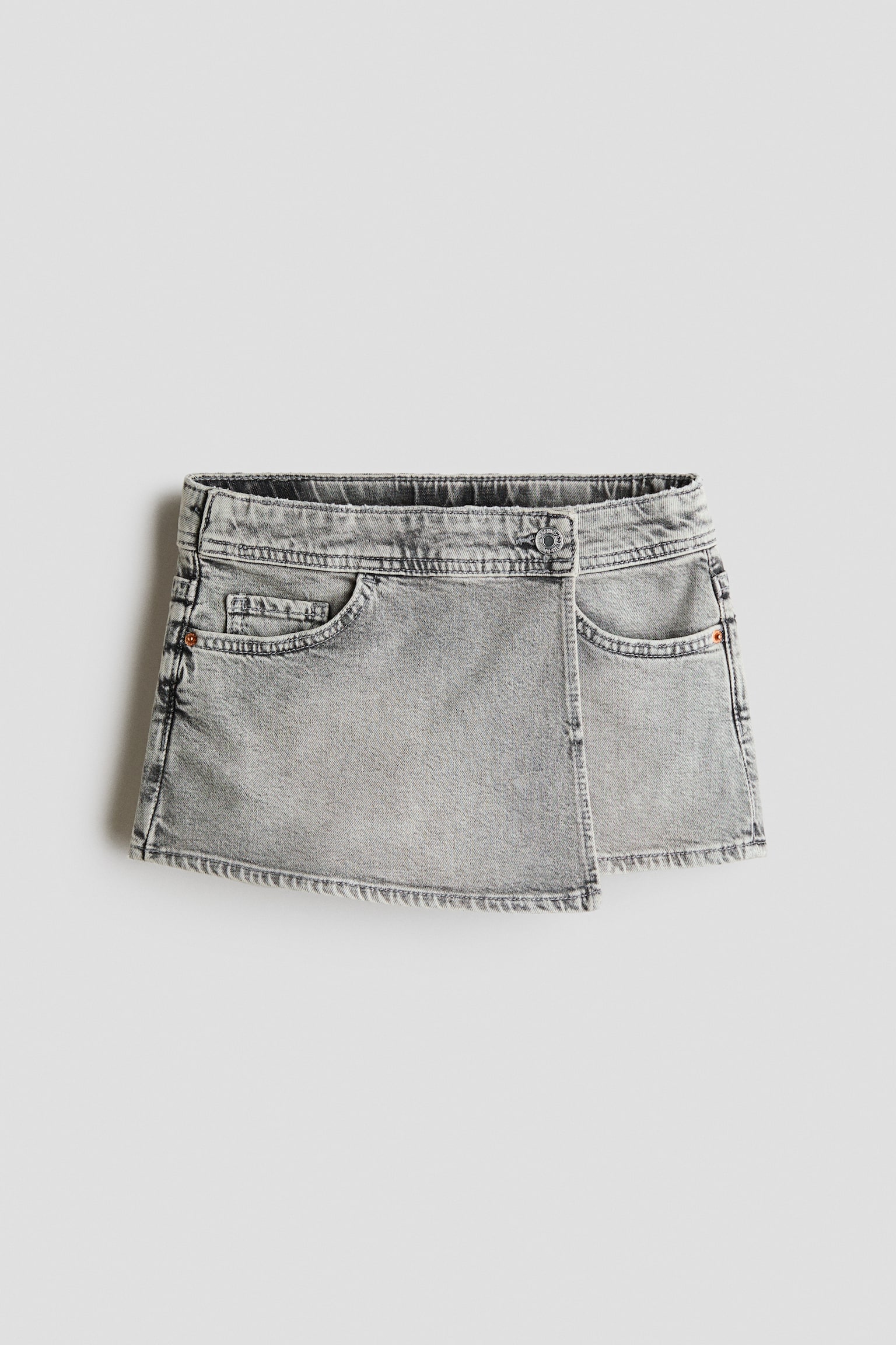 Denim Wrap Skort - Denim gray/Light denim blue
