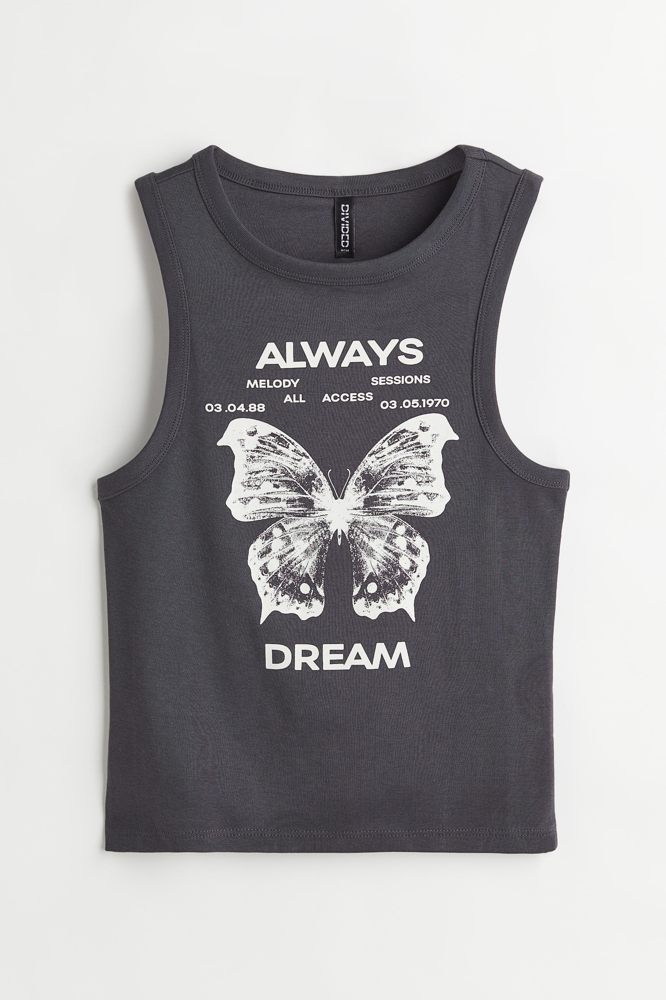 View larger image: Printed vest top - Black/Butterfly - Ladies | H&M IN 1