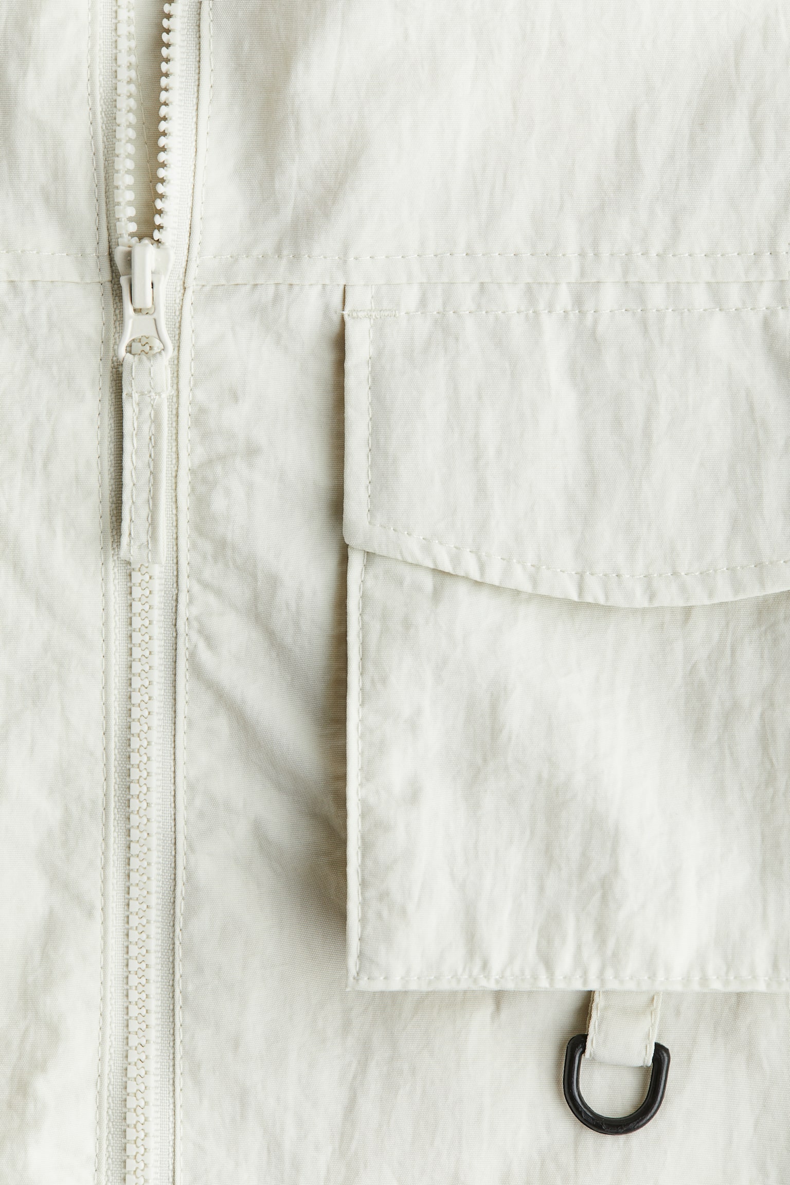 防潑水擋風外套 - 奶油色/灰色 - 4