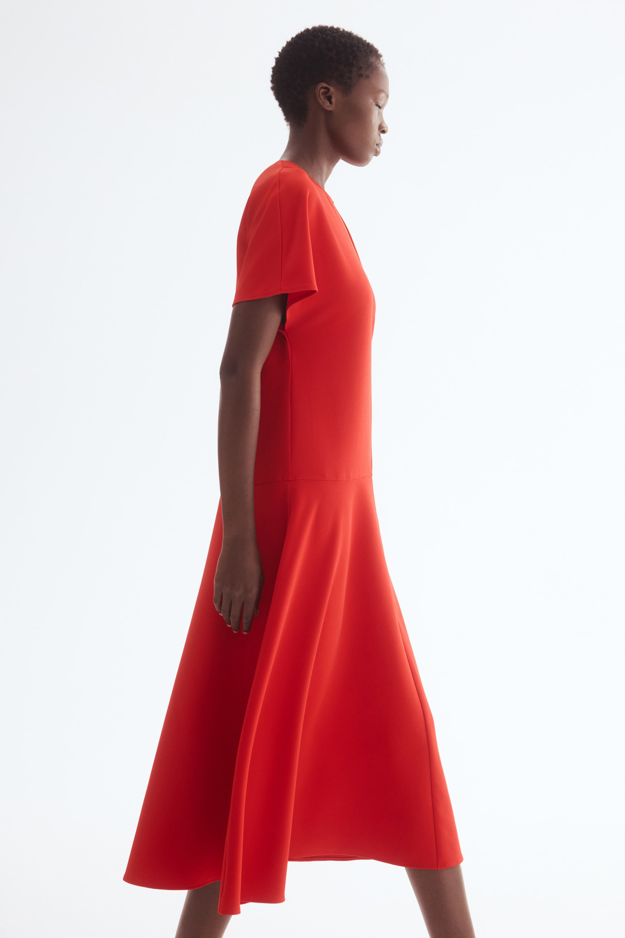 View larger image: Midi Dress - Bright red - Ladies | H&M US 2