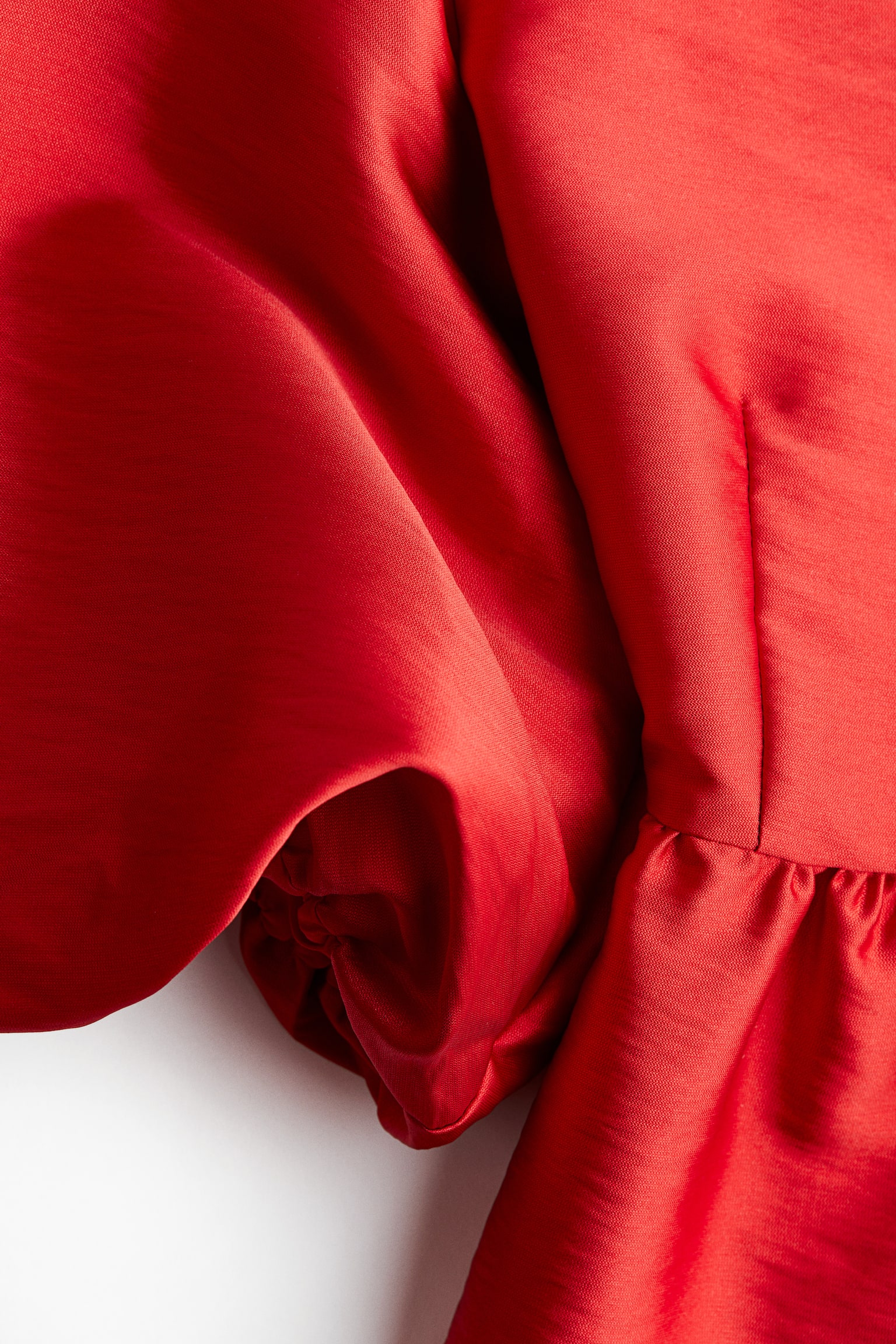 Peplum blouse - Red/Burgundy/Black - 3