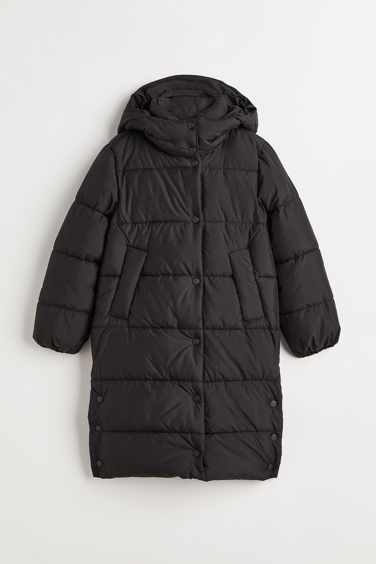 Hooded Puffer Coat - Black - Kids | H&M US