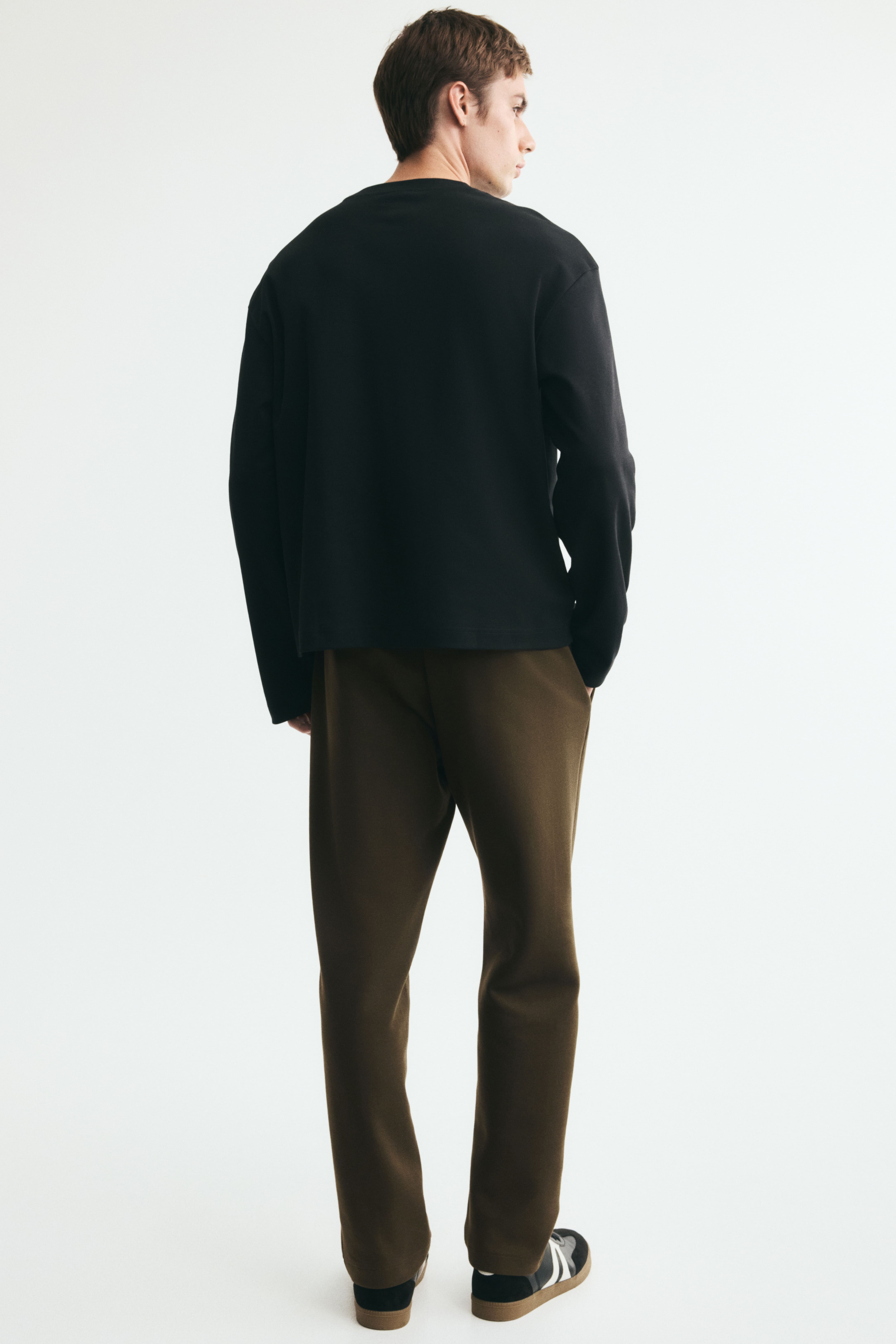 Regular-Fit Interlock Crease-Front Joggers