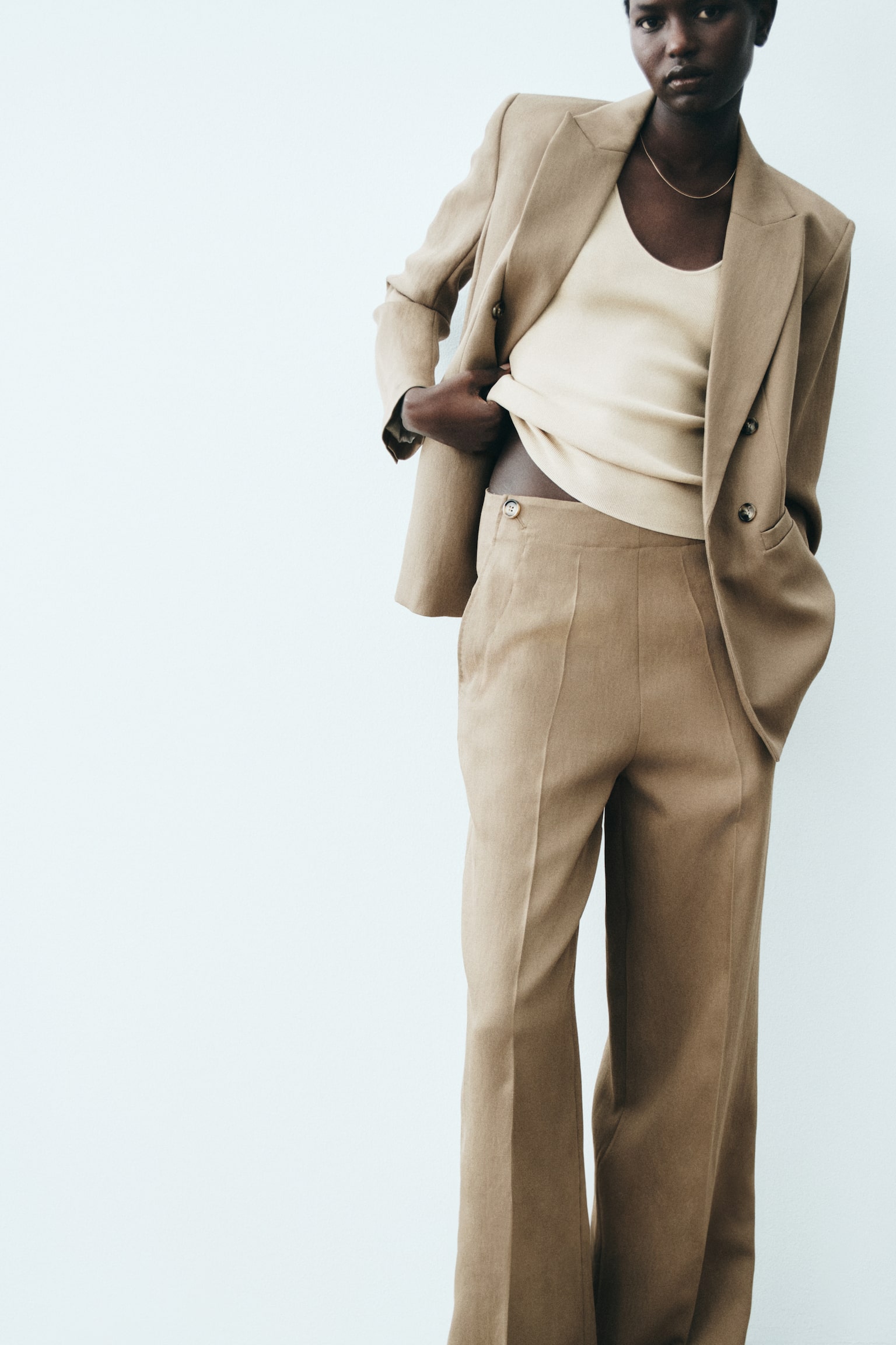 בלייזר - בז' כהה/חום כהה/כחול/בז' בהיר - 3