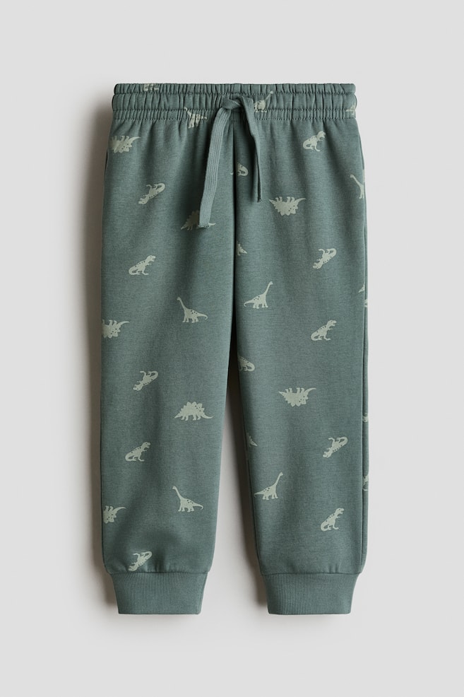 Brushed-Inside Joggers - Dark turquoise/dinosaurs/Black/Light gray melange/Beige/Dark red/Navy blue/Red/Dusty blue/Green - 1