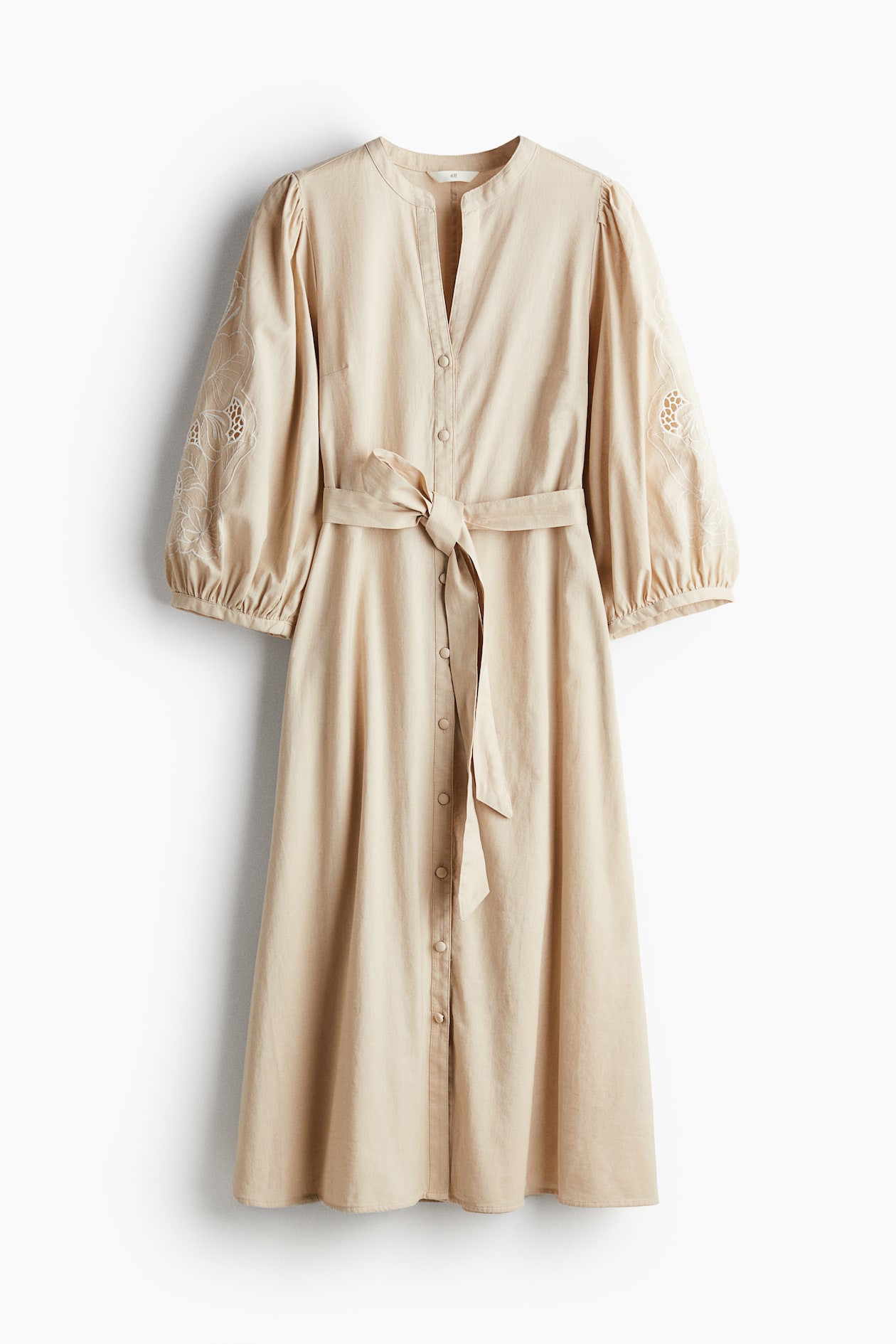 beige by eci embroidered dress Embroidered Dress in Ivory and Gold main image 0