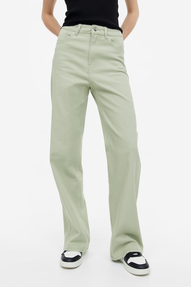 Wide twill trousers - Sage green/Black/Sky blue/Beige/dc/dc/dc/dc/dc/dc/dc/dc - 6