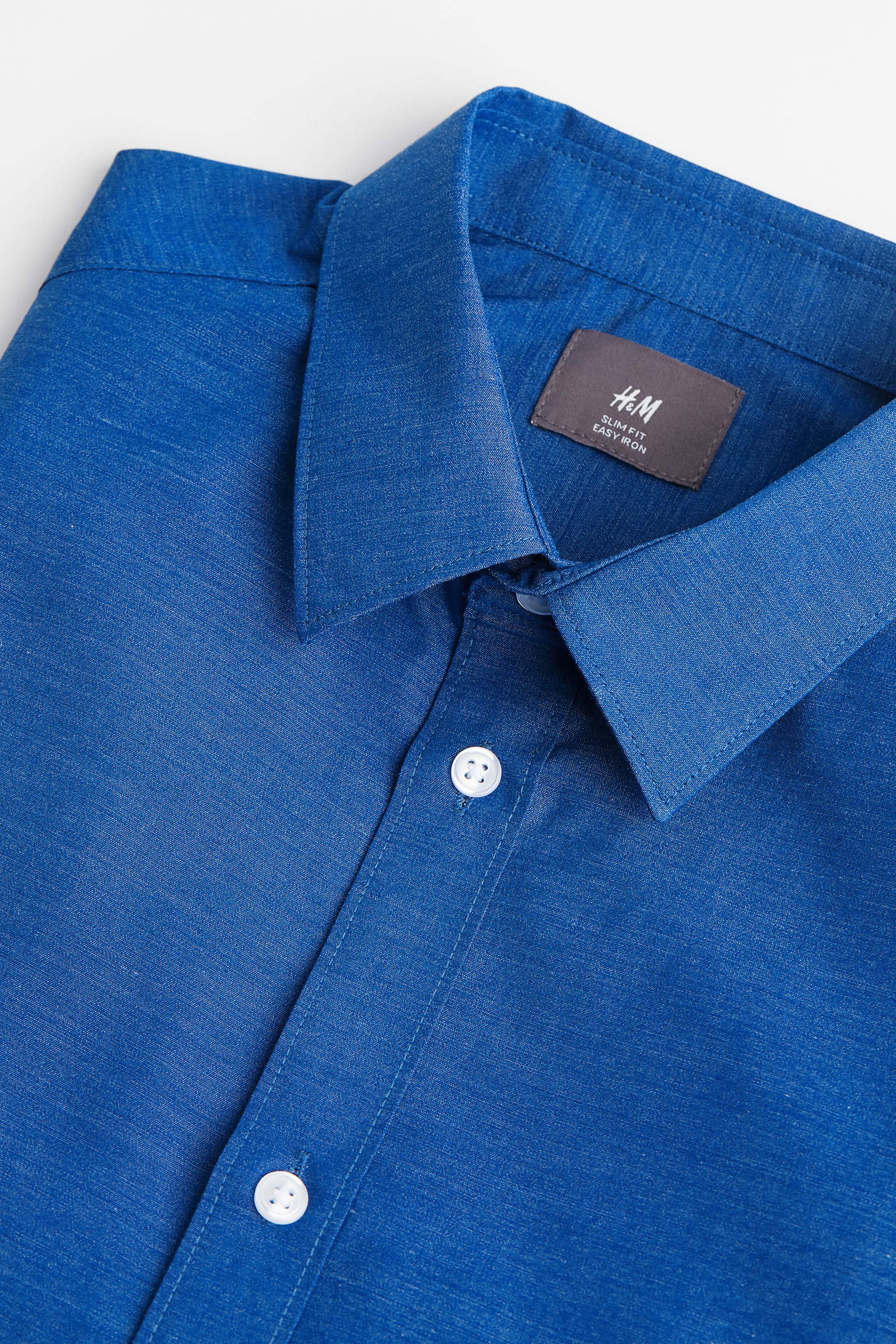 Áo sơ mi chống nhăn Slim Fit - Màu xanh dương - 2