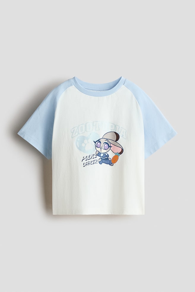 プリントTシャツ - ライトブルー／ズートピア/ライトピンク／ズートピア - 1