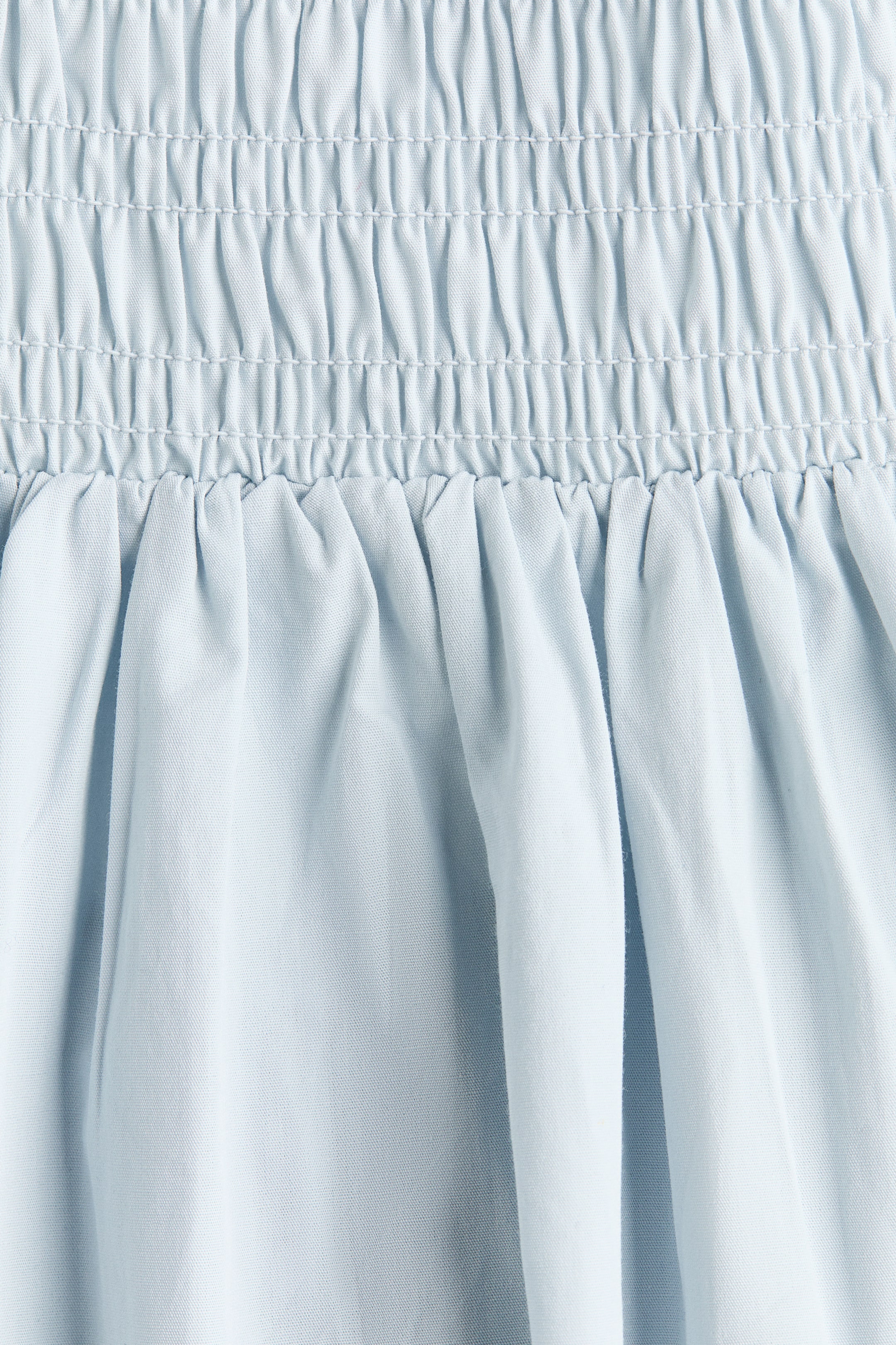 Smocked Poplin Dress