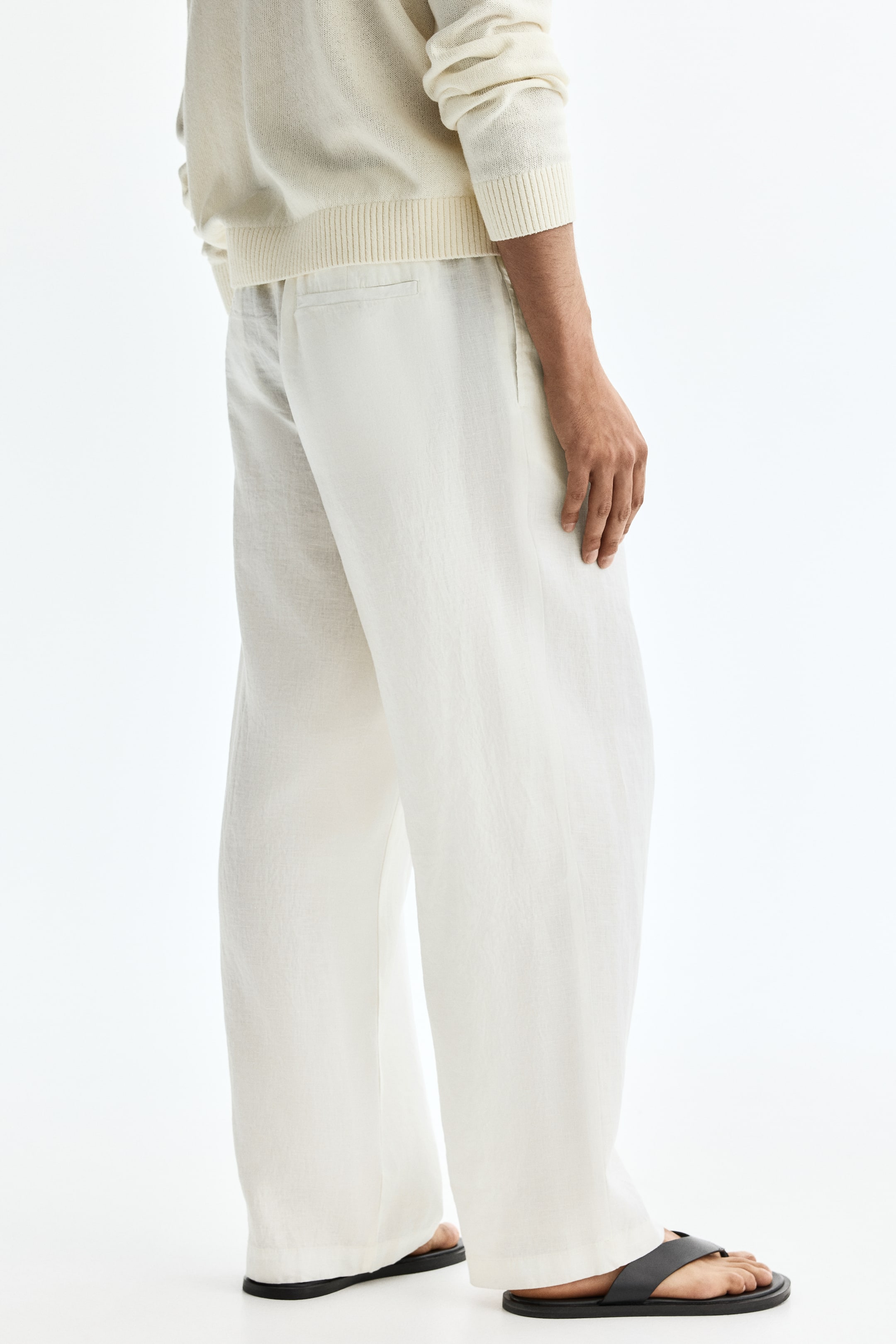 Loose-Fit Linen Pants