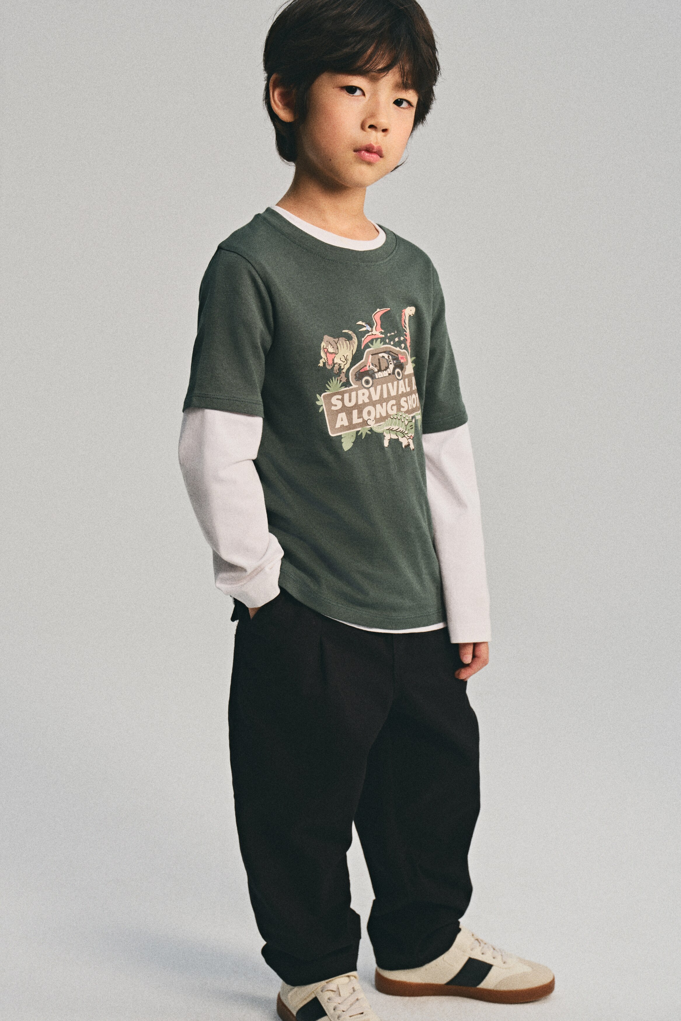 H & M - コットンツイルジョガーパンツ - ブラック H & M - コットンツイルジョガーパンツ - ブラック