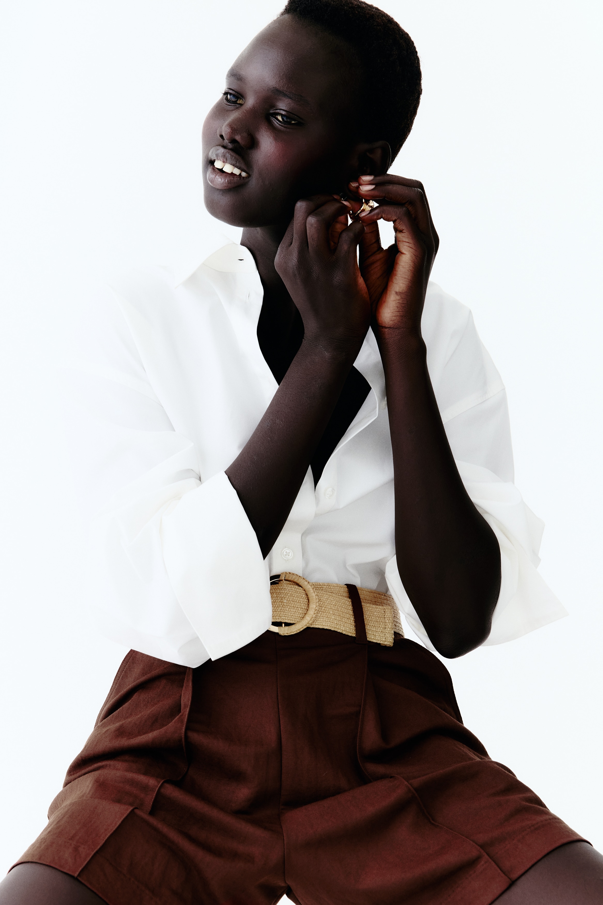 ハイウエストショートパンツ | デニム、ランニング、マム＆ジム | H&M JP