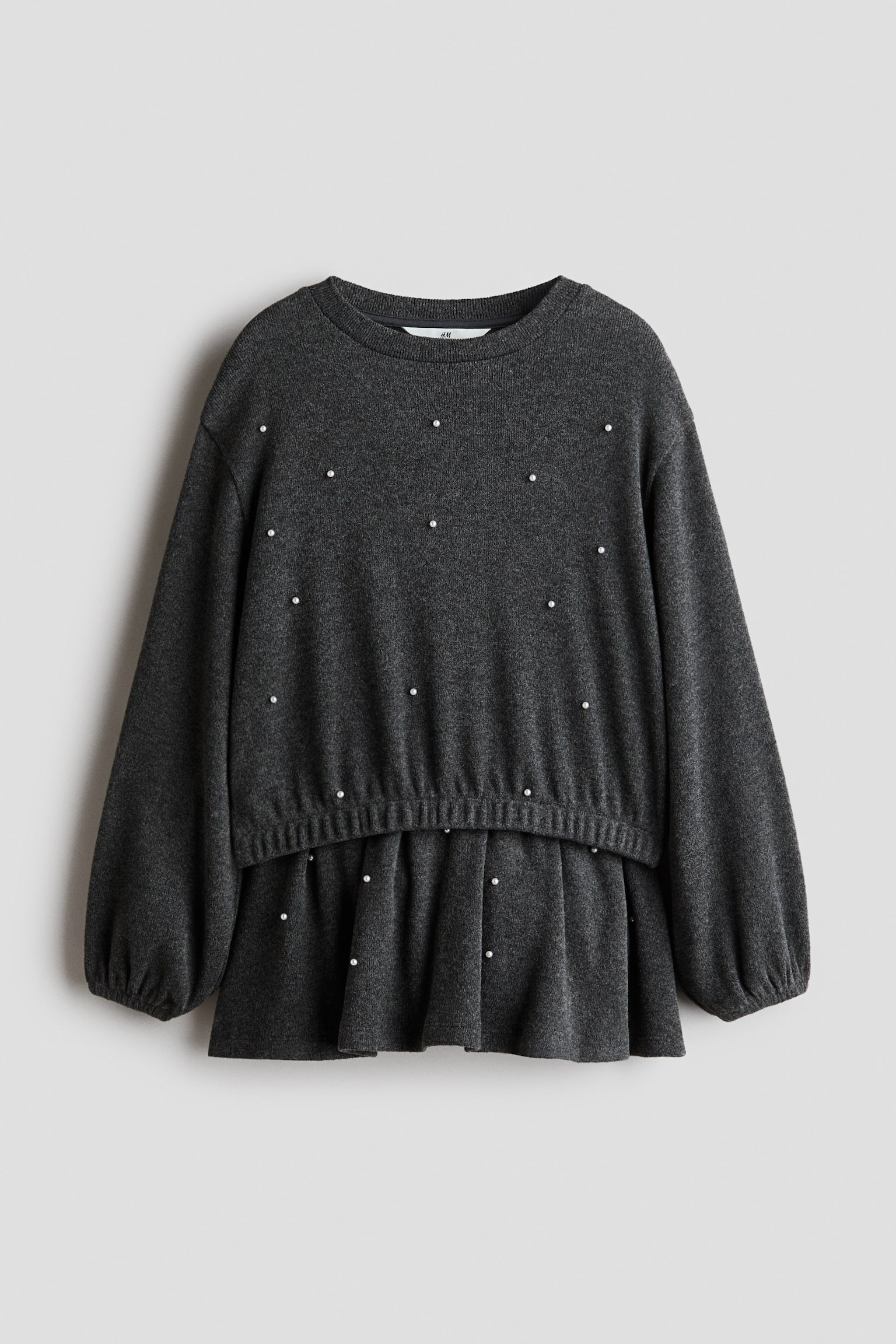 2-piece bead-embellished knitted set