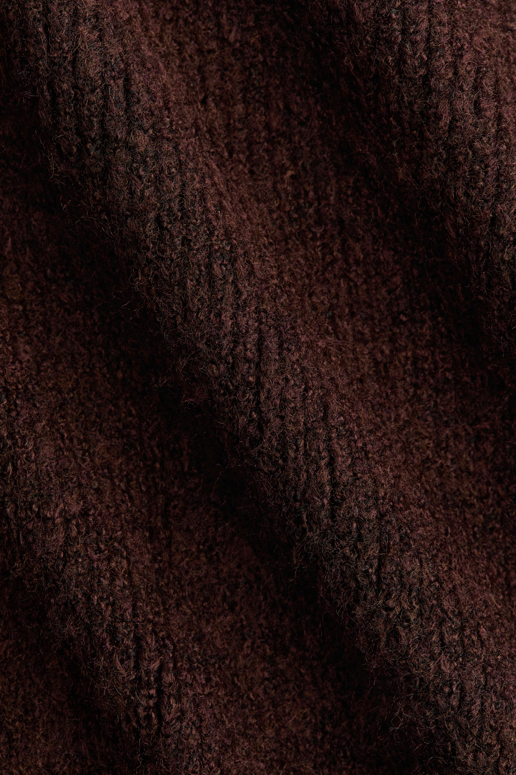 Agrandir l'image: Pull oversize à encolure bateau - Marron foncé - FEMME | H&M BE 6