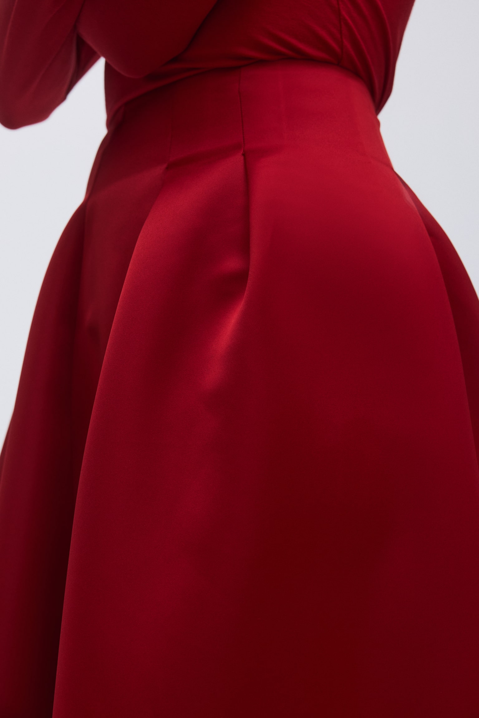 חצאית מתרחבת - Red - 4