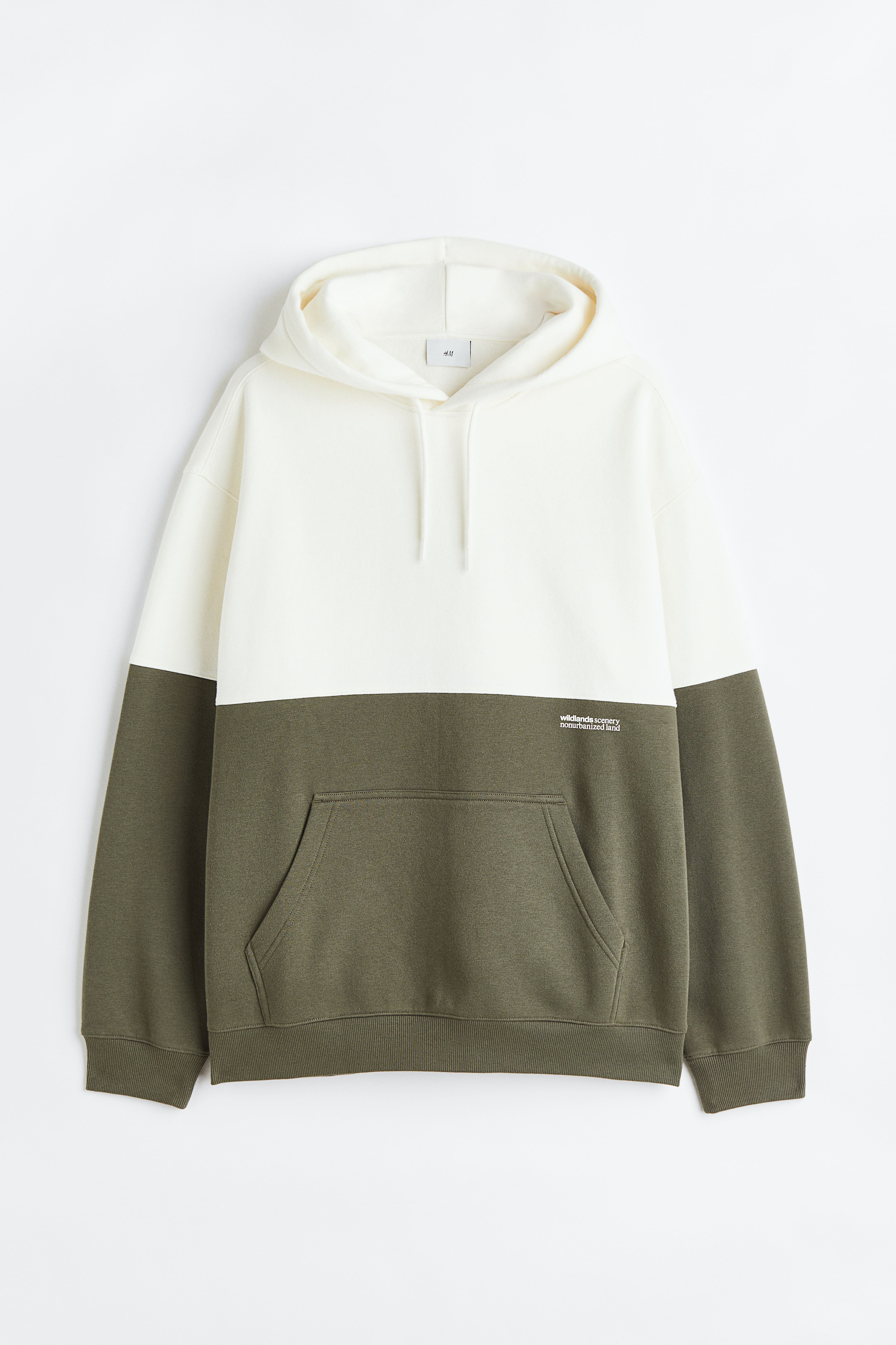 H&m khaki hoodie sale