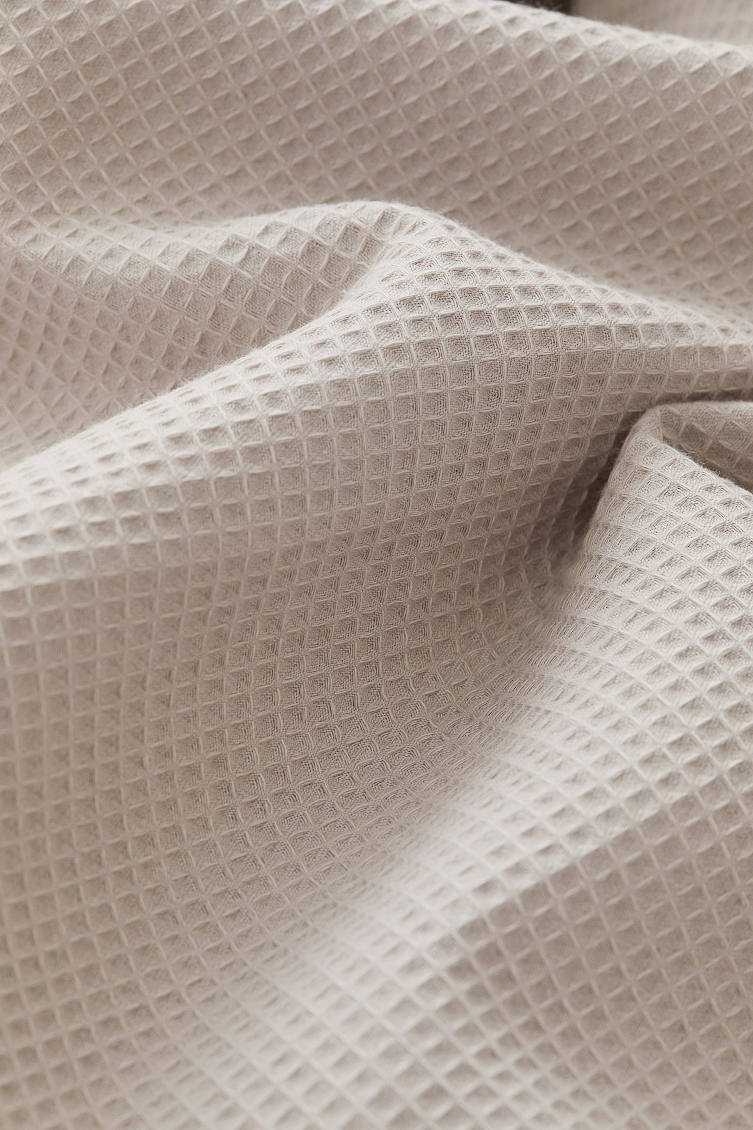 Waffled bedspread - Light mole/Dark grey/White - 3