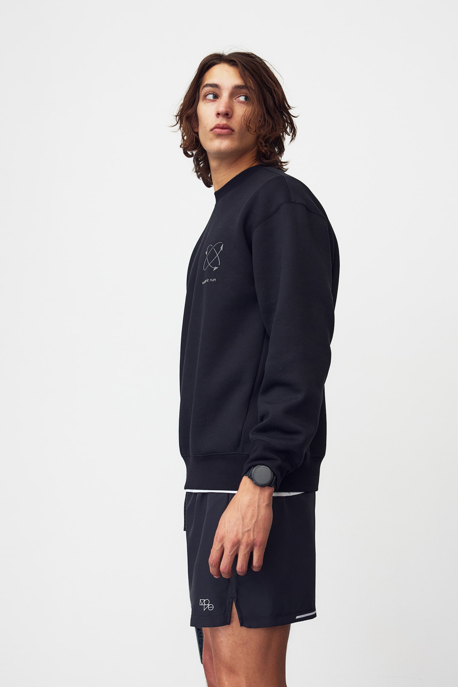 DryMove™ Sports sweatshirt - Black/Euphoric Run - 4