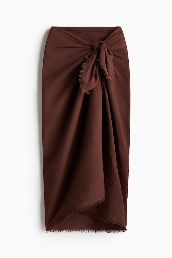 Женский парео H&M из жатого хлопка