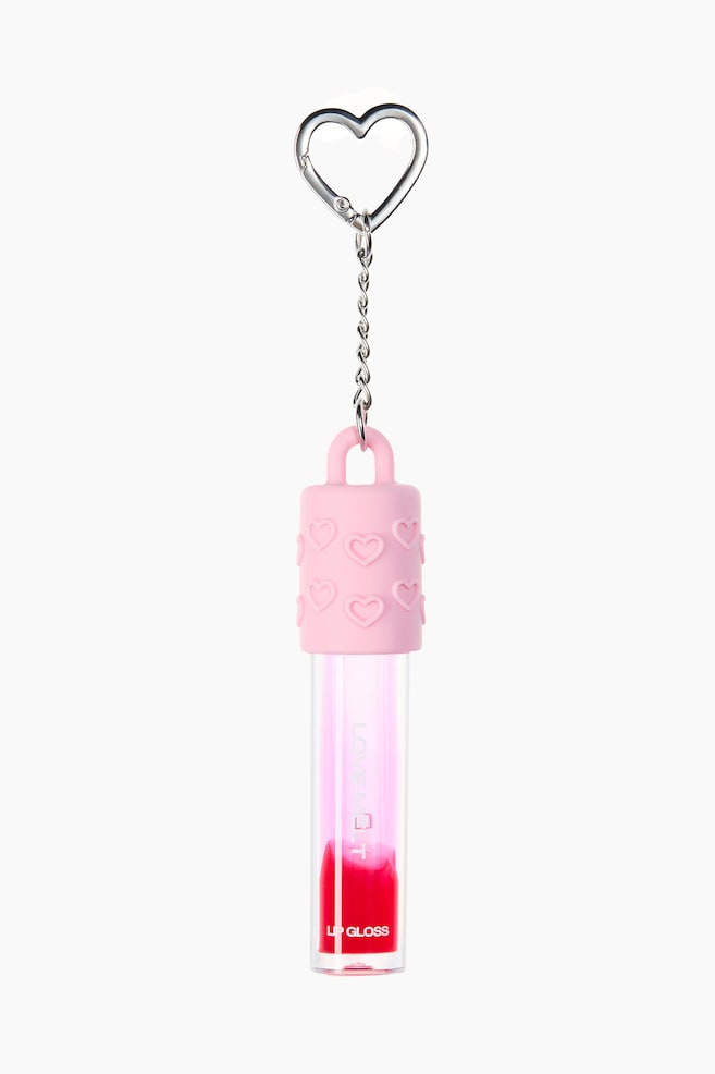 Schlüsselanhänger mit Lipgloss - Rosa - 1