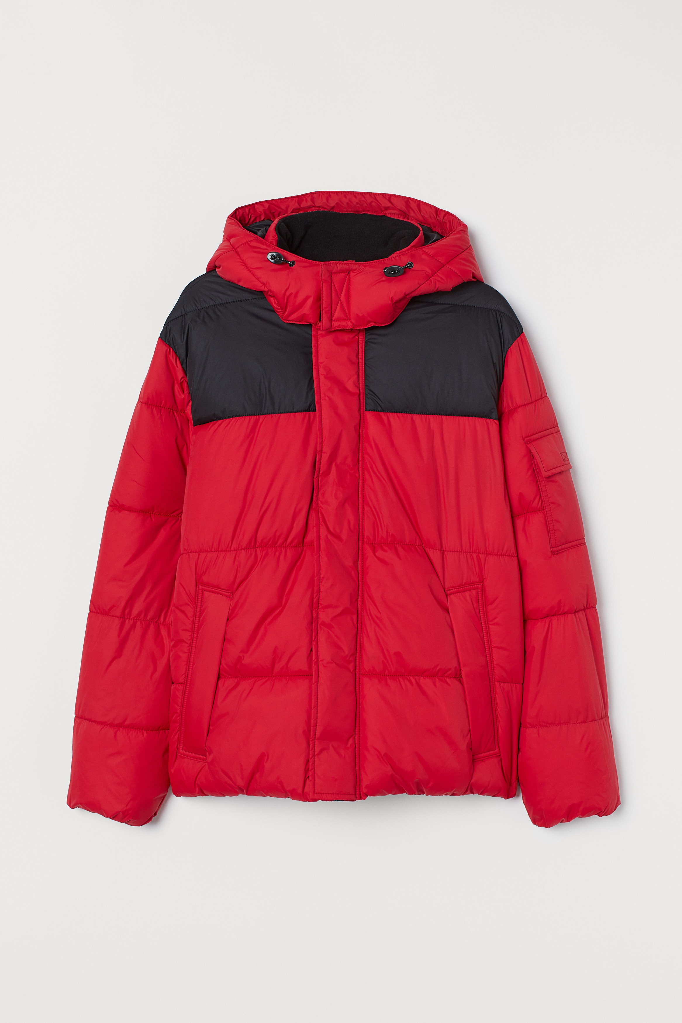 H&m red padded jacket best sale