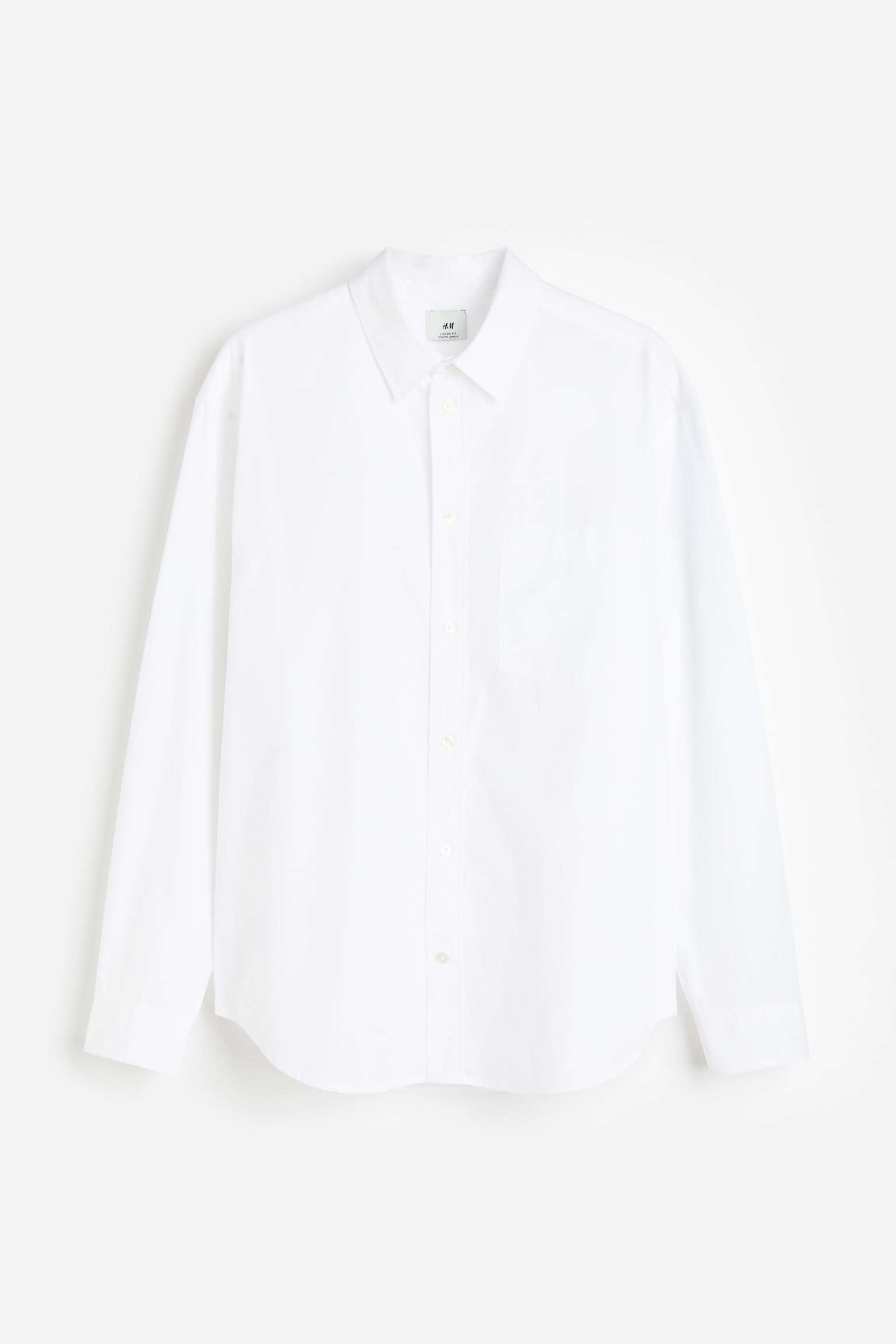 Loose Fit Poplin shirt - White - 2