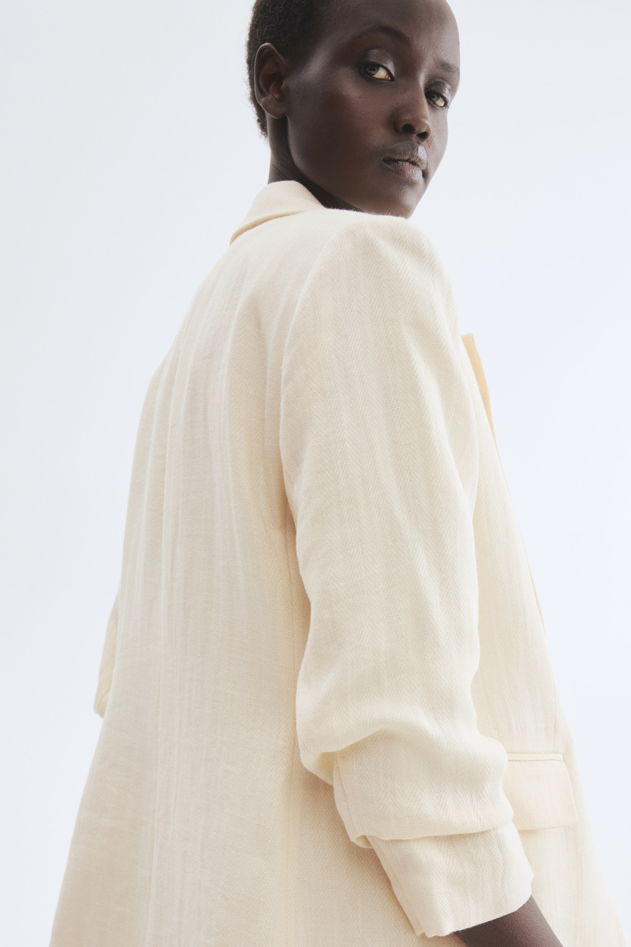 Blazer avec manches froncées