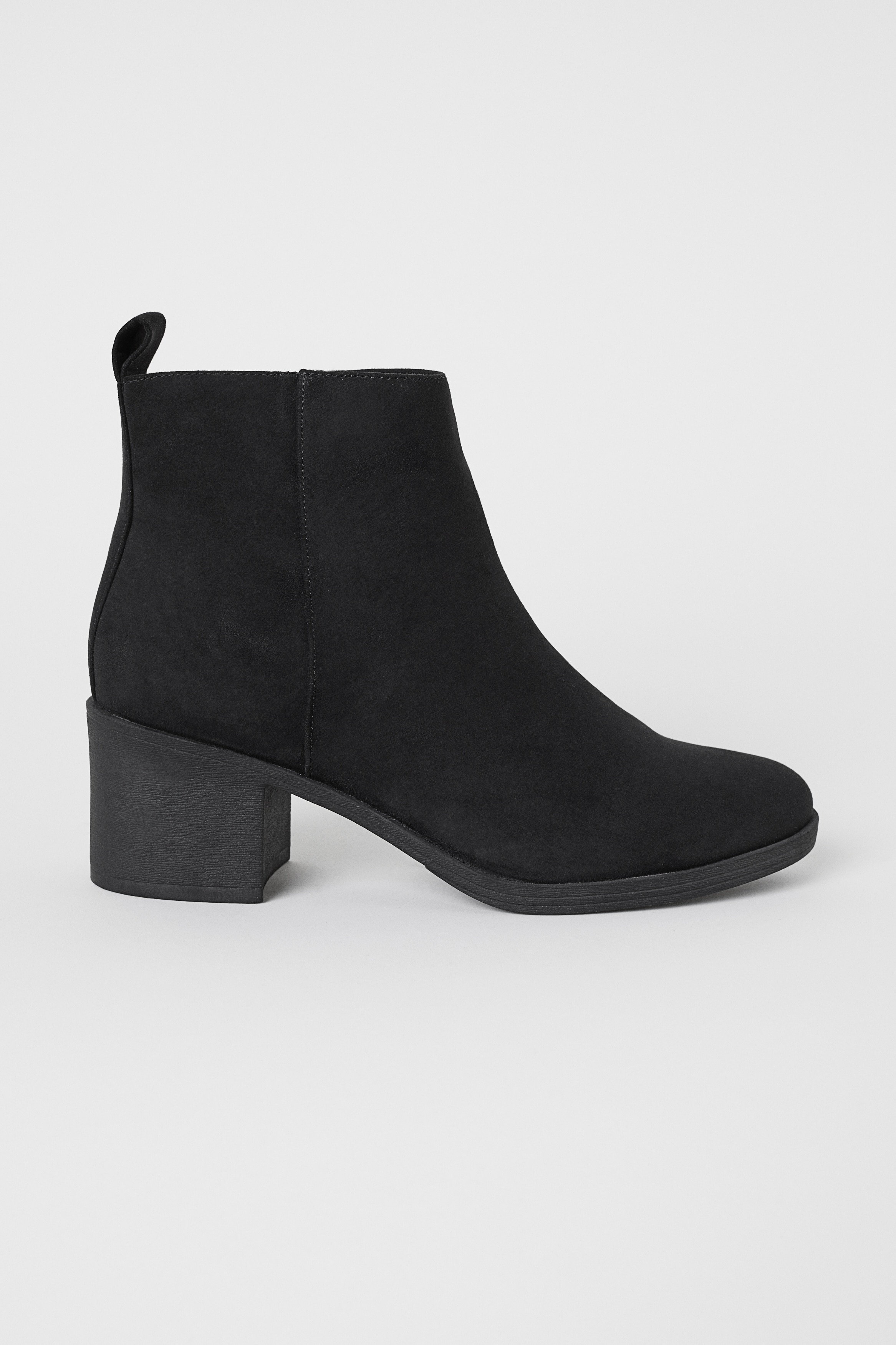 H&m booties black best sale