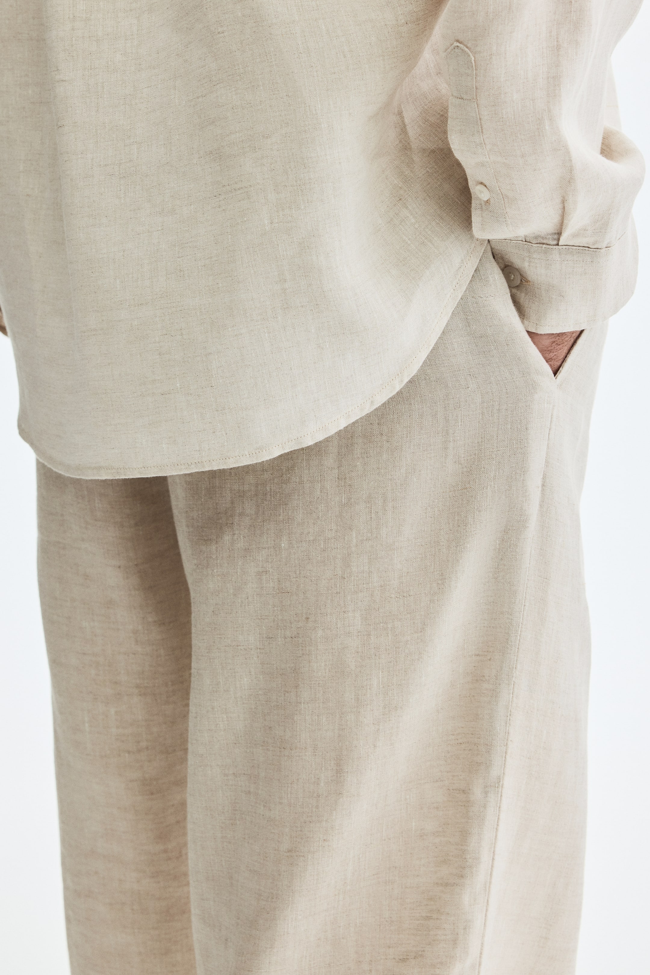 Loose-Fit Linen Pants