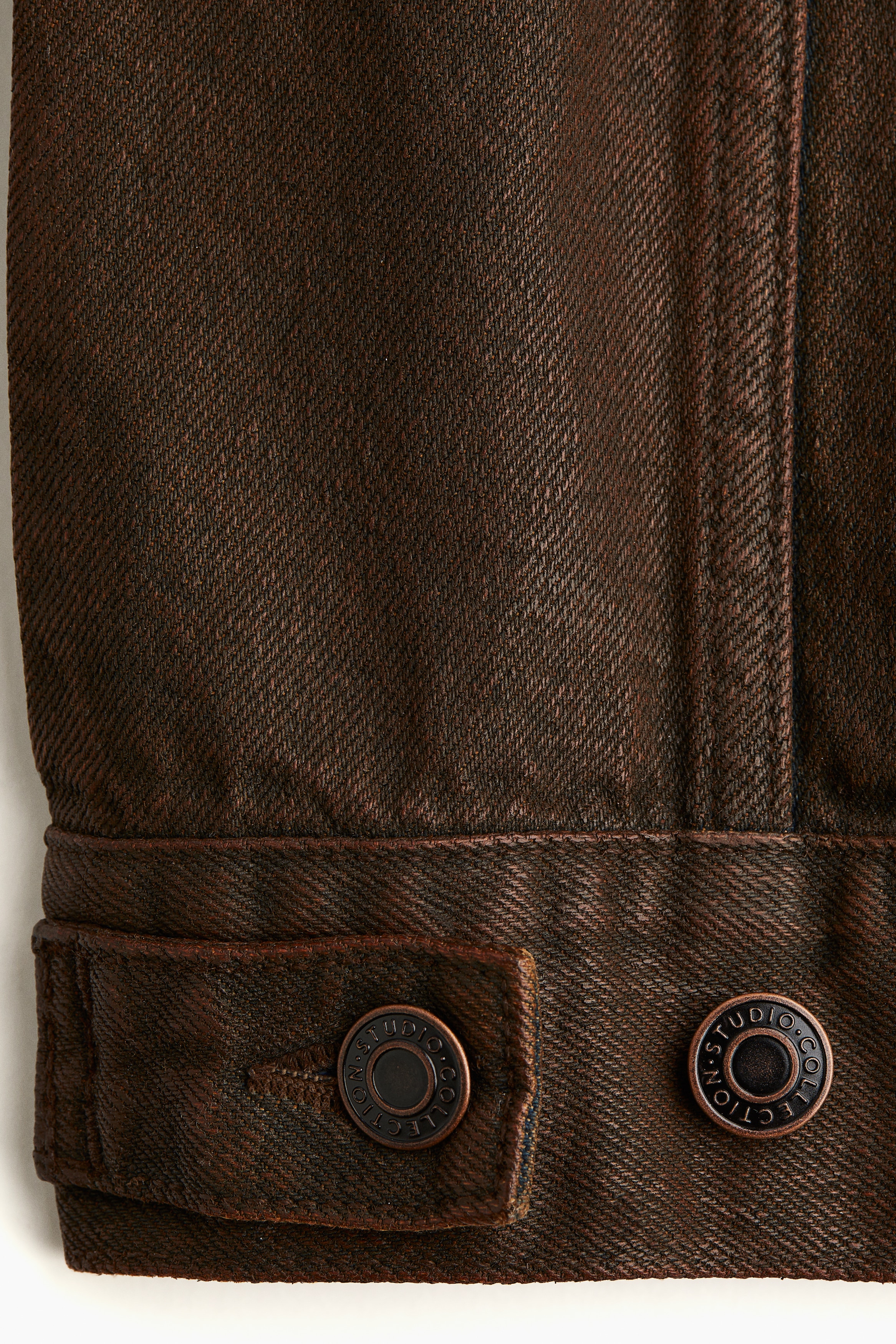 Coated denim jacket