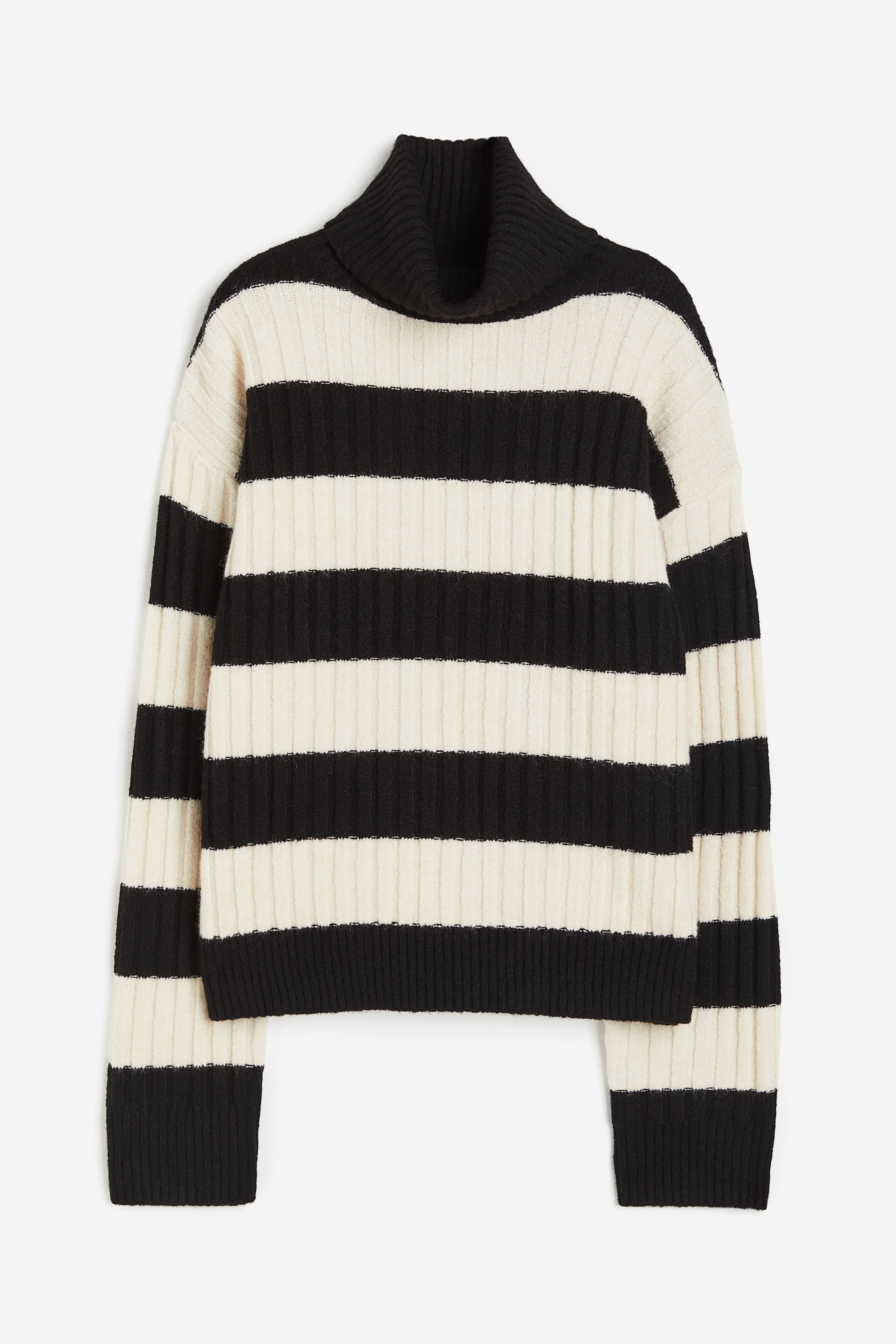 Rib-knit Turtleneck Sweater