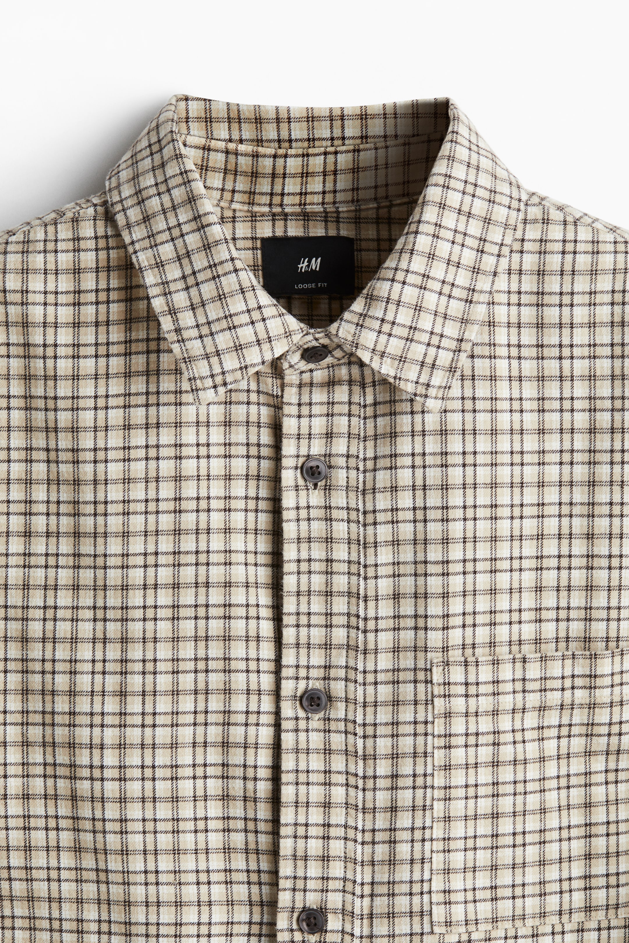 Loose-Fit Flannel Shirt